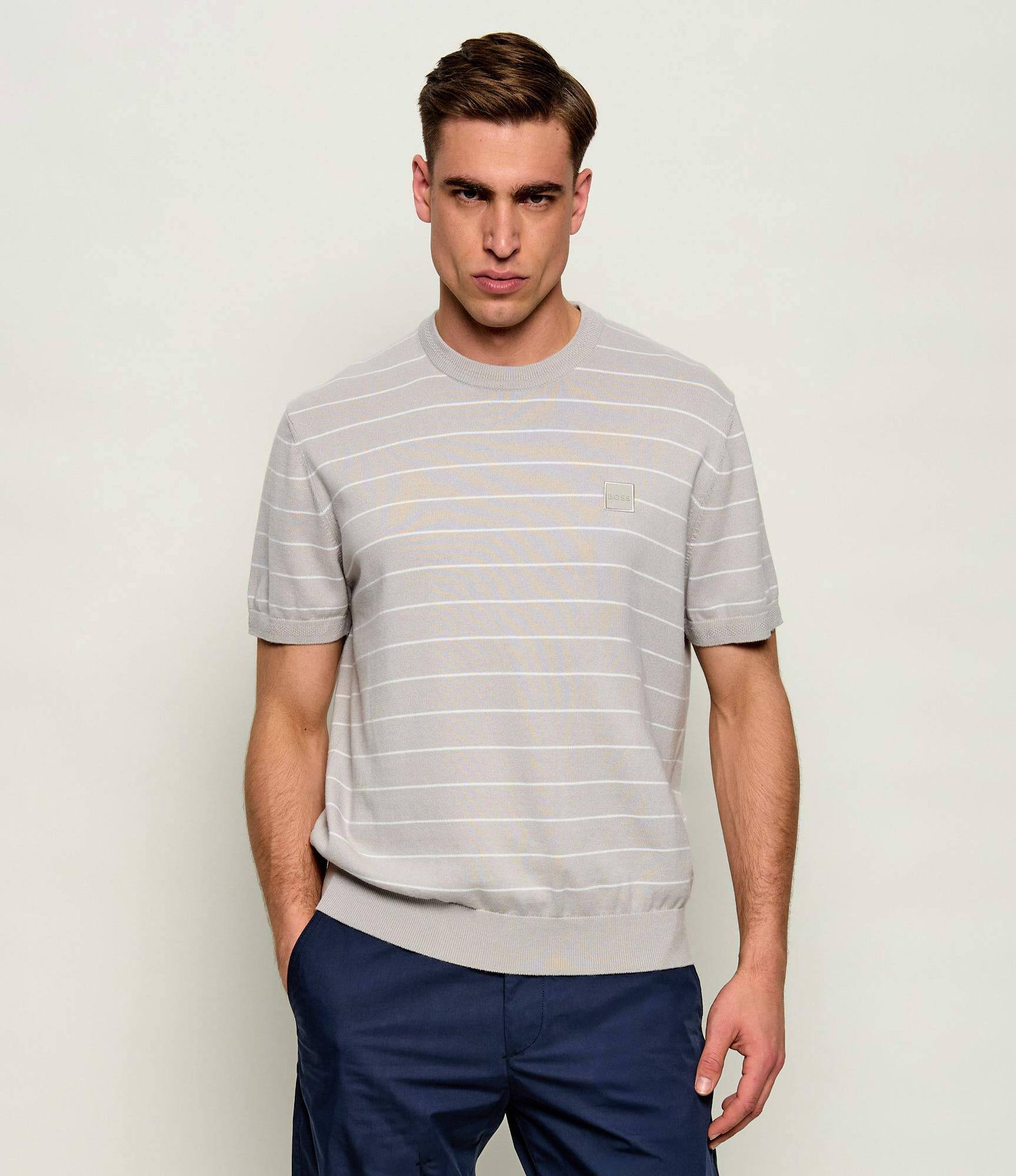 BOSS ORANGE Sweter Kanacho Regular Fit z dodatkiem kaszmiru