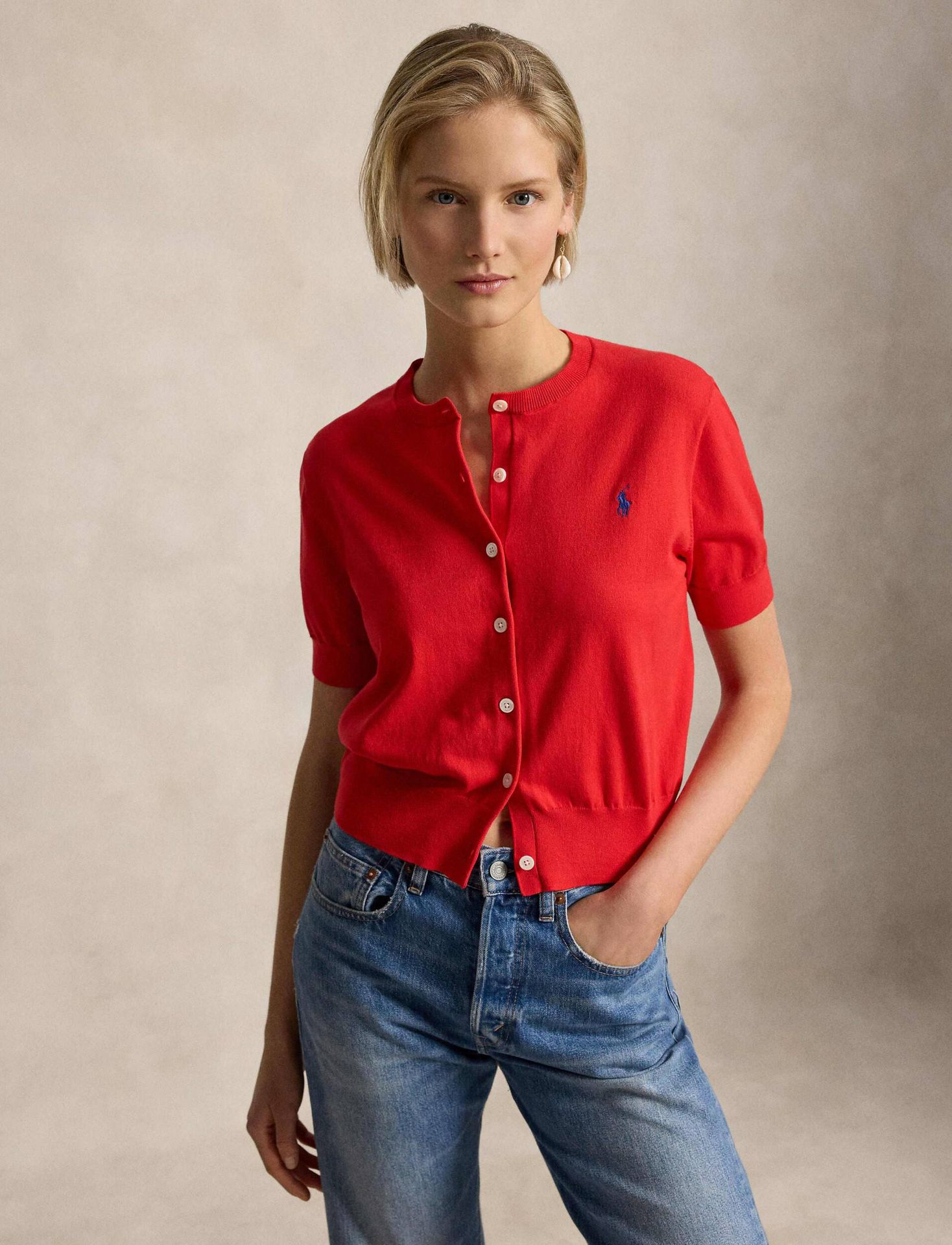 POLO RALPH LAUREN Kardigan Regular Fit pima