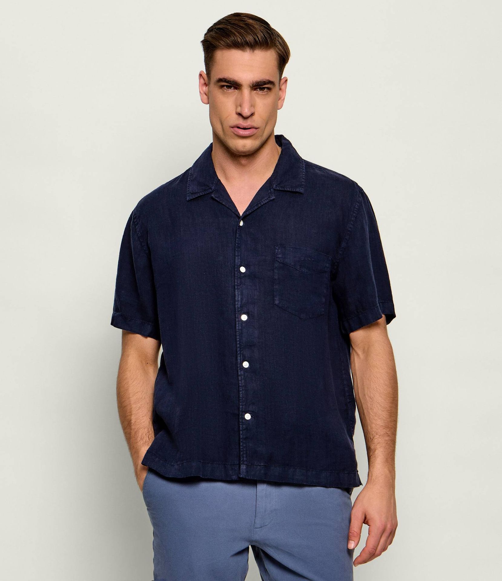 Gant Lniana koszula Regular Fit