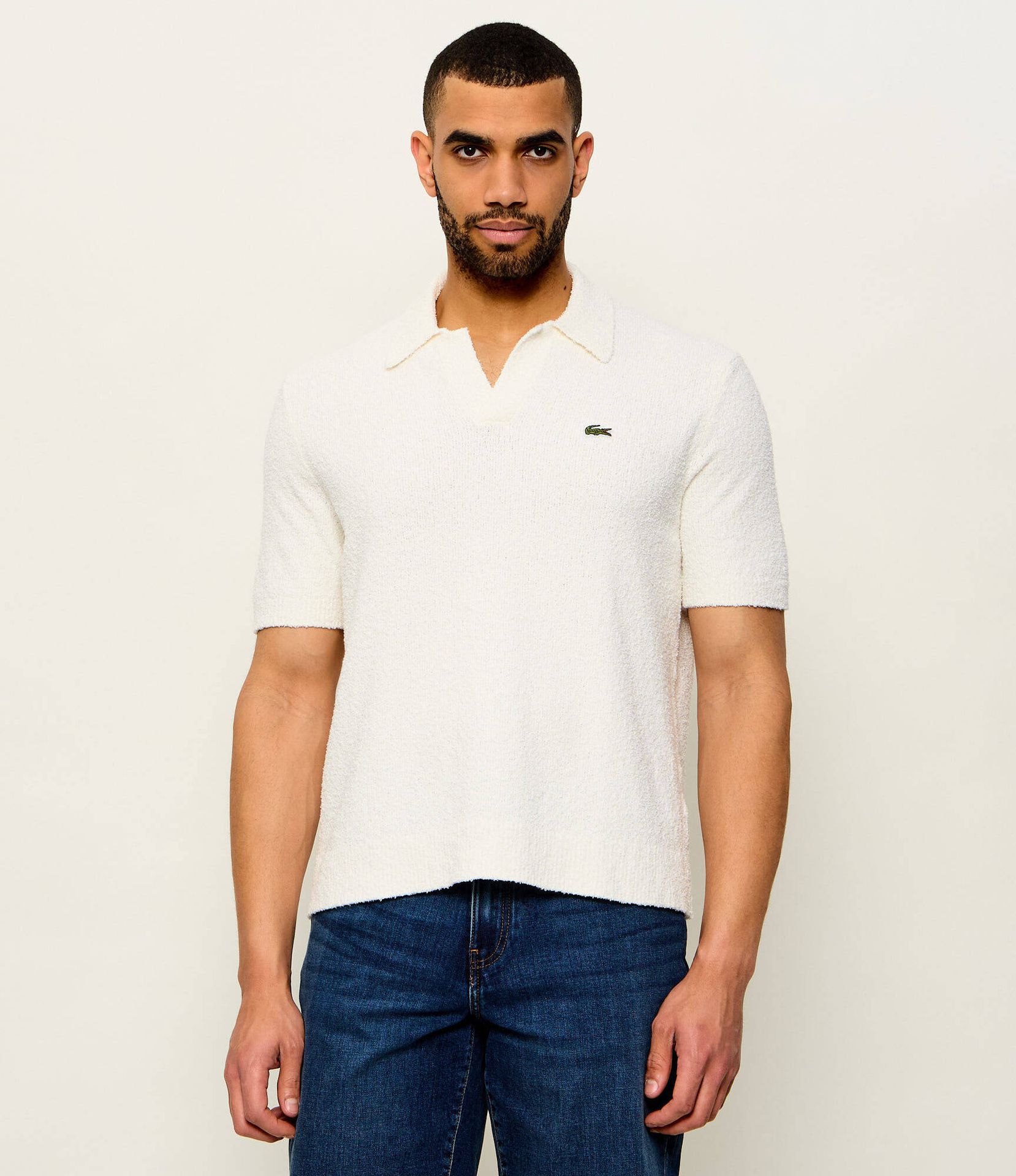 Lacoste Sweter Classic fit frotté