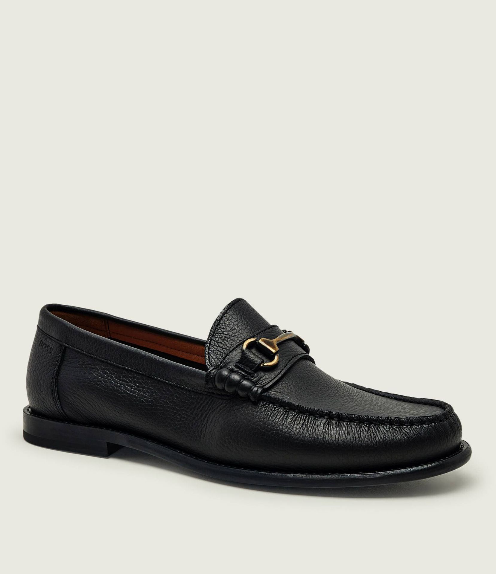 BOSS BLACK Skórzane mokasyny Tevan