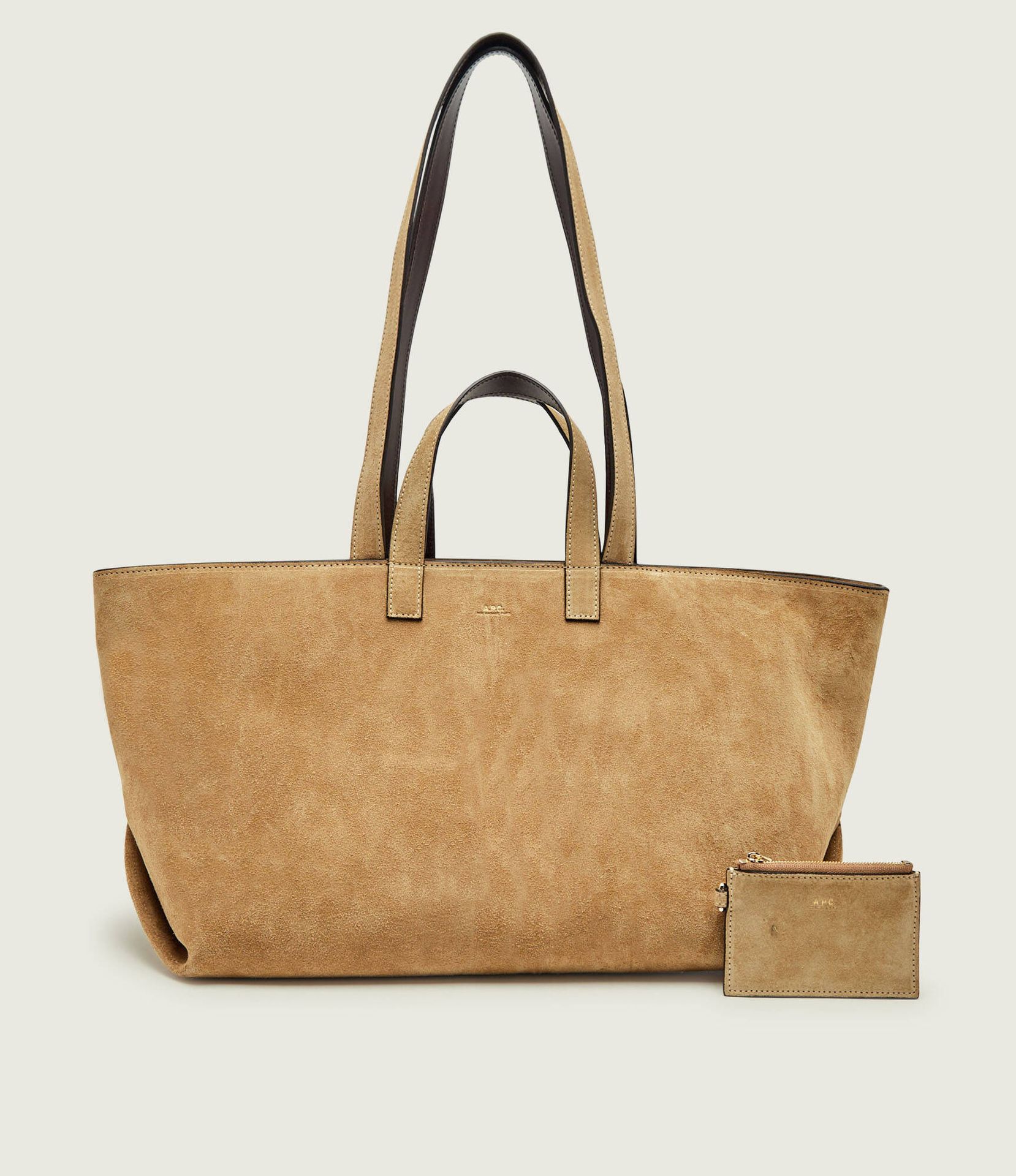 A.P.C. Shopperka + saszetka Le drummer zamsz