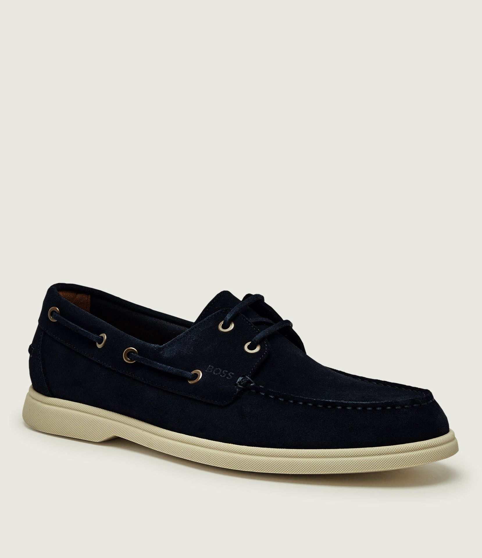 BOSS BLACK Mokasyny Sienne zamsz