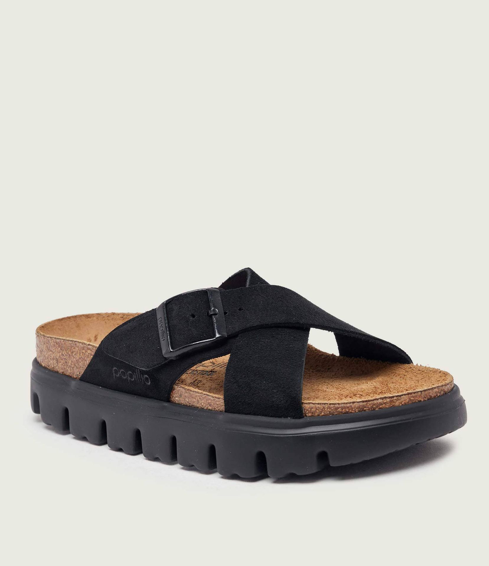 Birkenstock Klapki Siena Chunky LEVE| Birkenstock x Papillio zamsz narrow fit