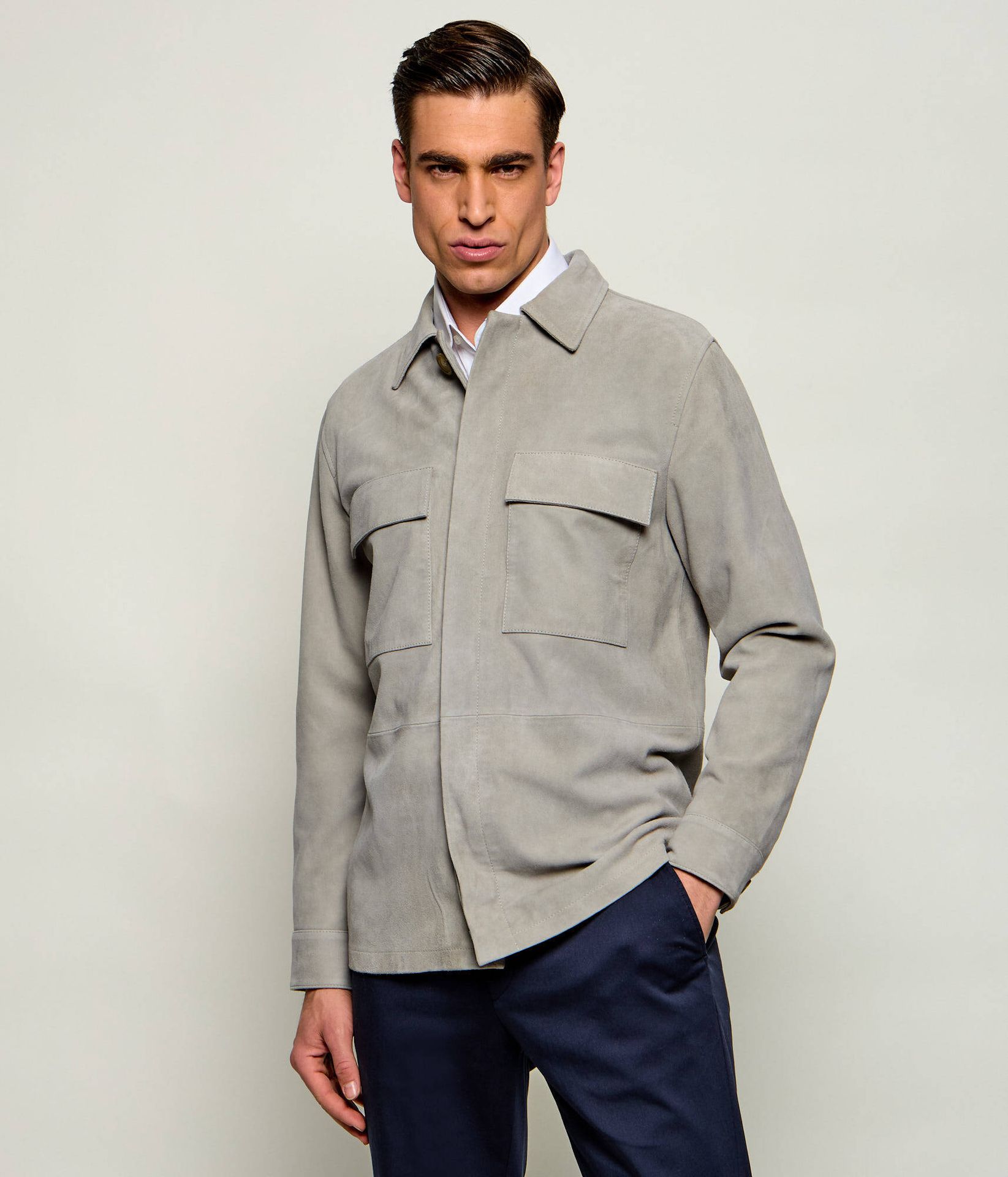 Sand Copenhagen Kurtka Aiden Regular Fit zamsz