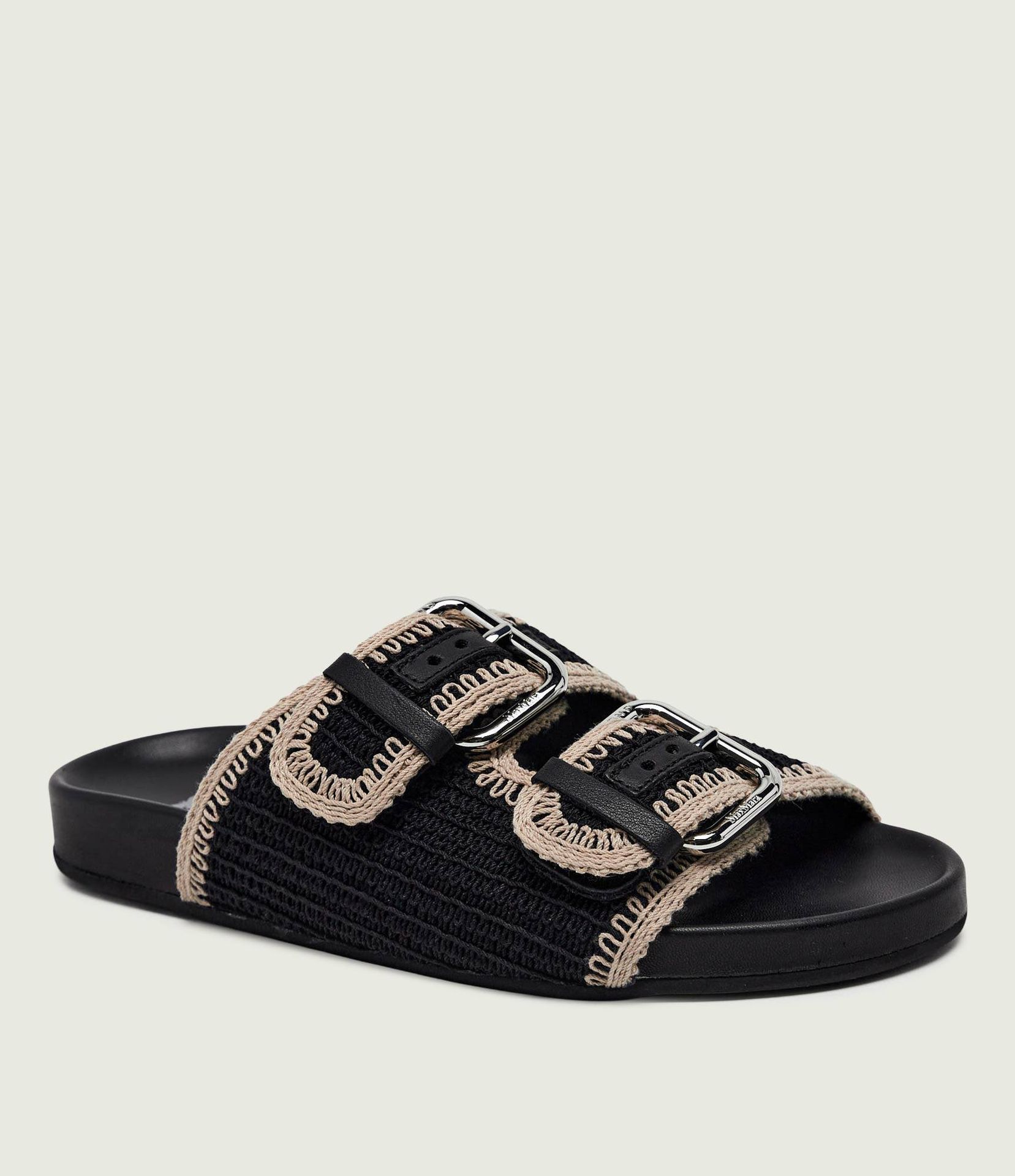 Weekend MaxMara Klapki WKABONITO z dodatkiem skóry
