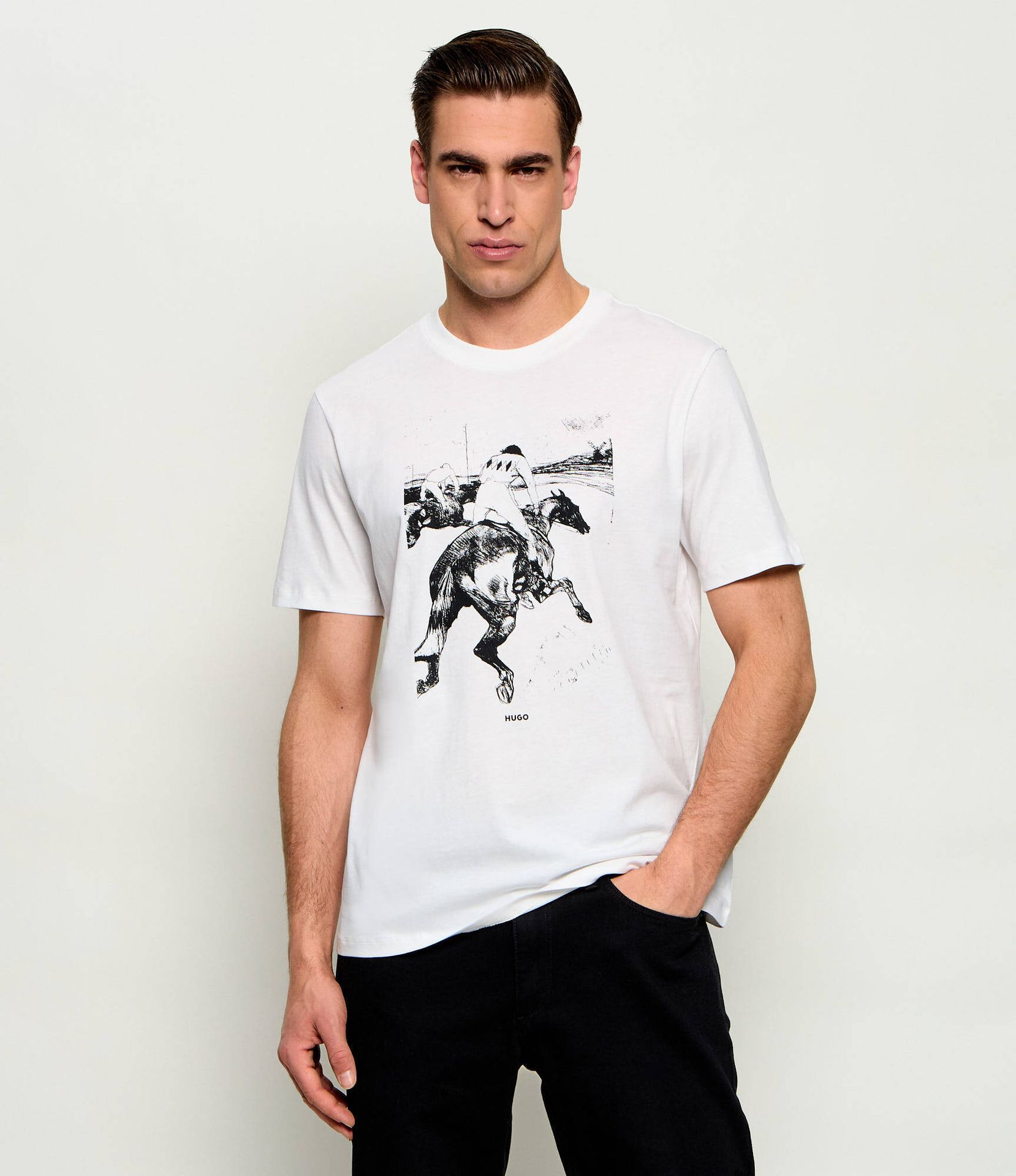 HUGO T-shirt Duhorse Regular Fit
