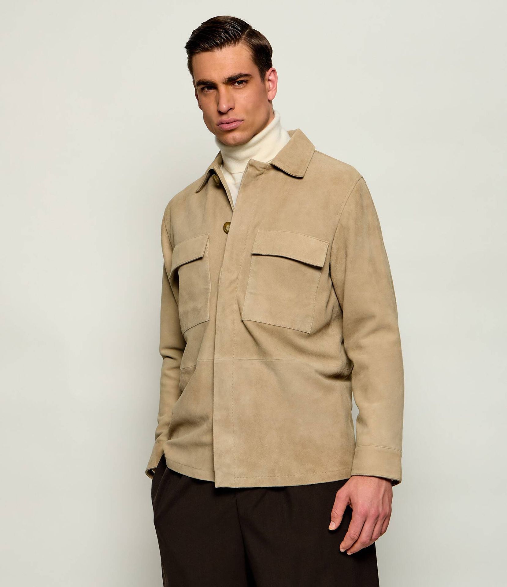 Sand Copenhagen Kurtka Aiden Regular Fit zamsz