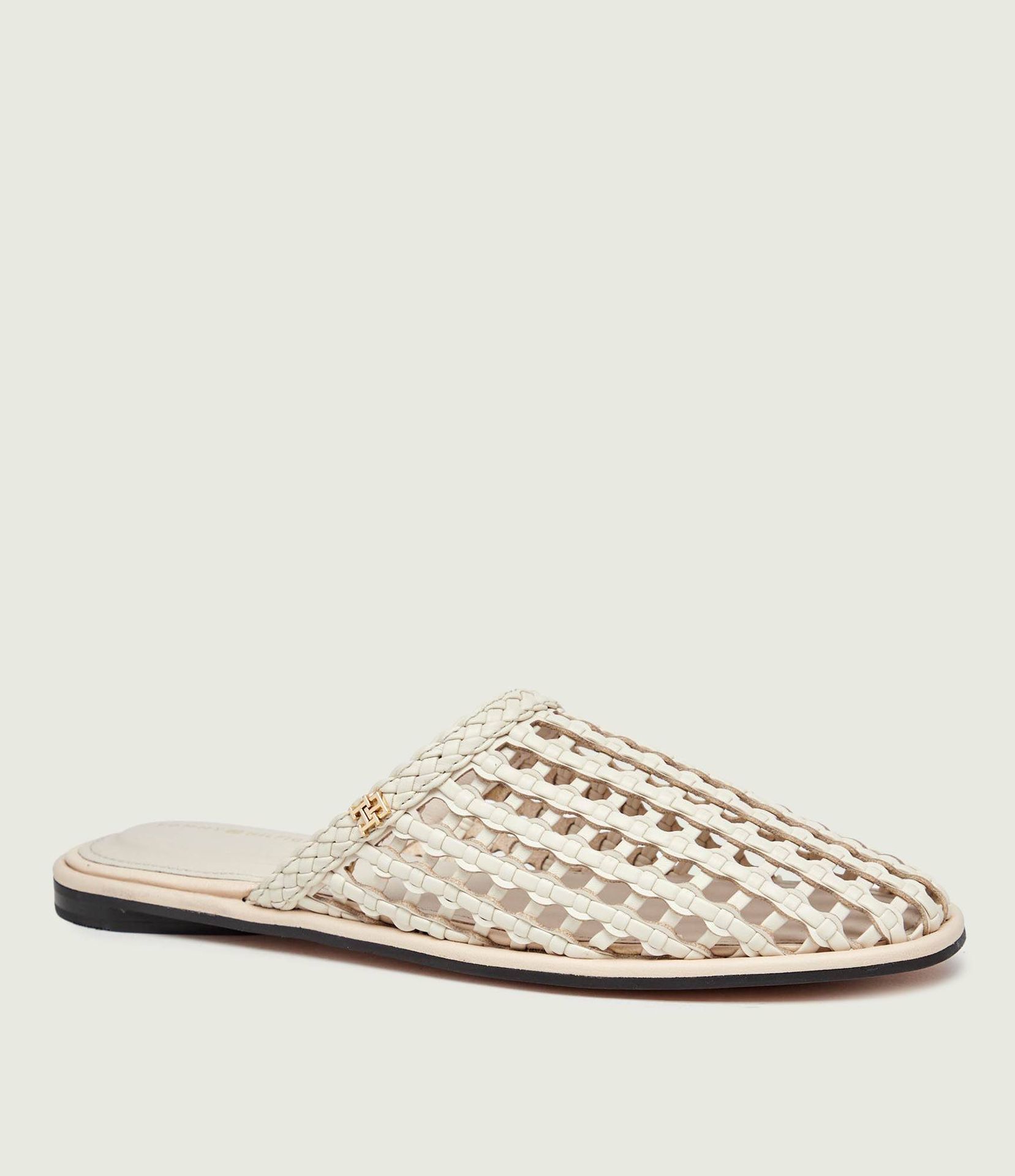 Tommy Hilfiger Mule z dodatkiem skóry