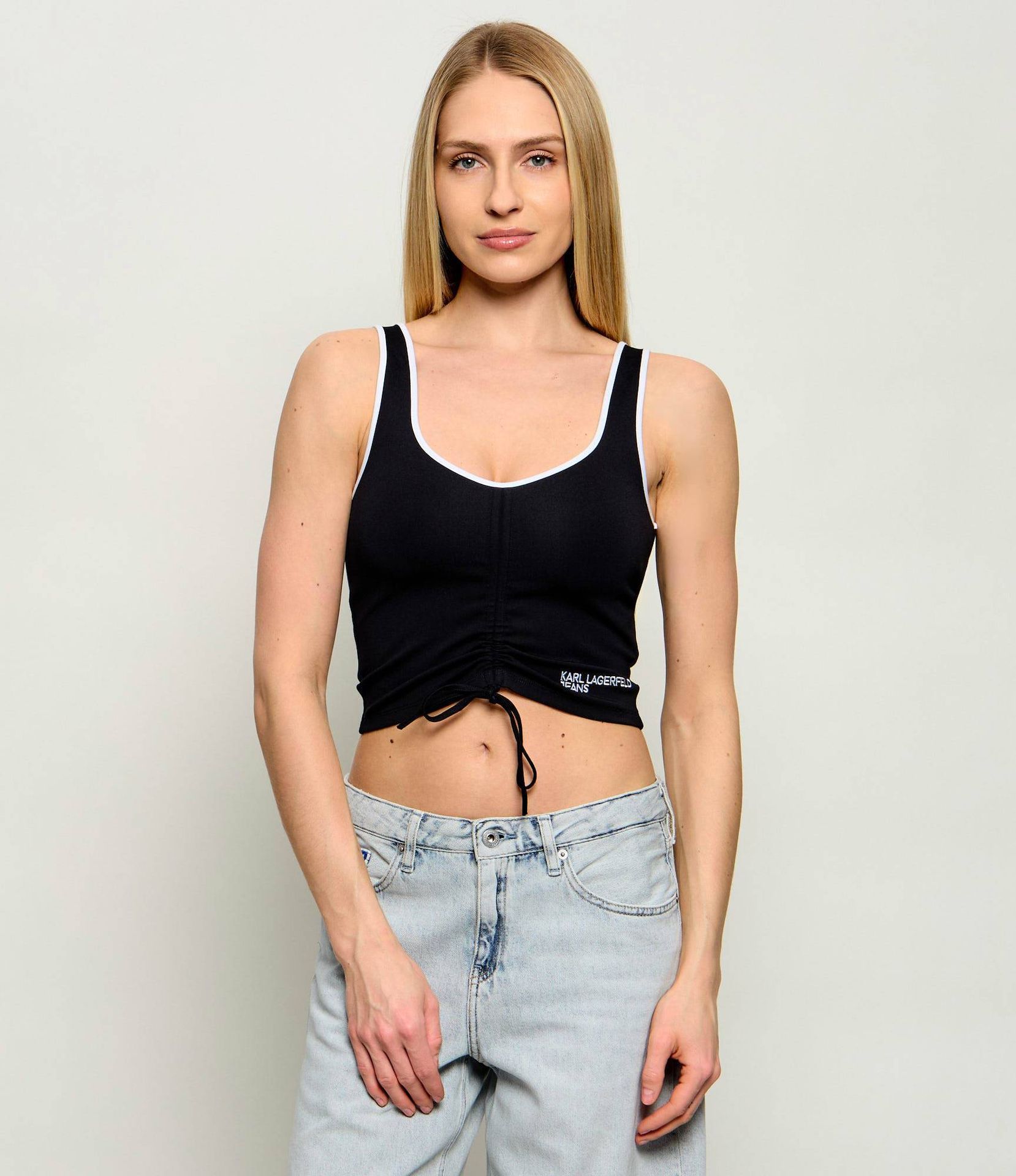 Karl Lagerfeld Jeans Top Cropped Fit