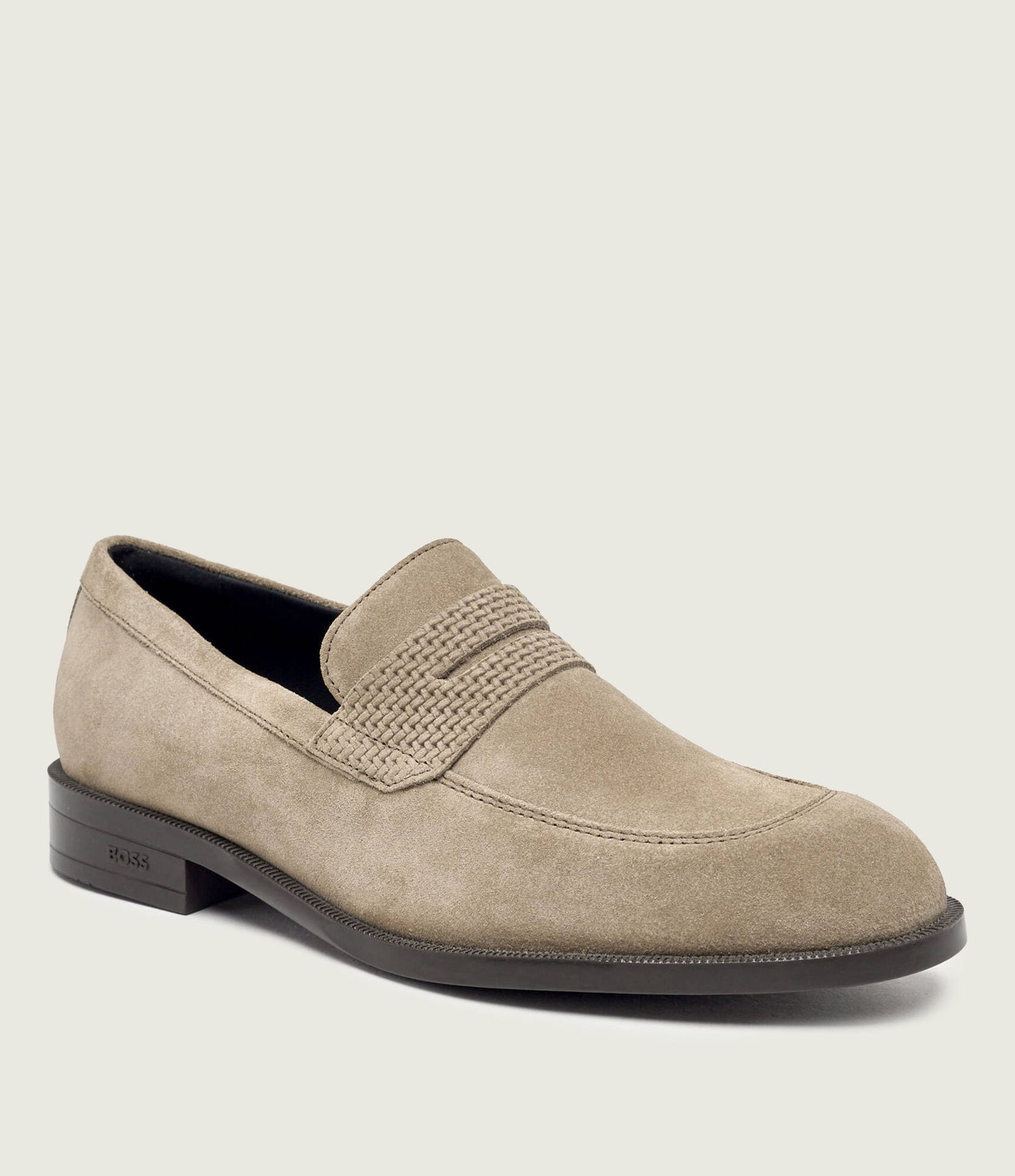 BOSS BLACK Mokasyny Loafersy Tayil zamsz