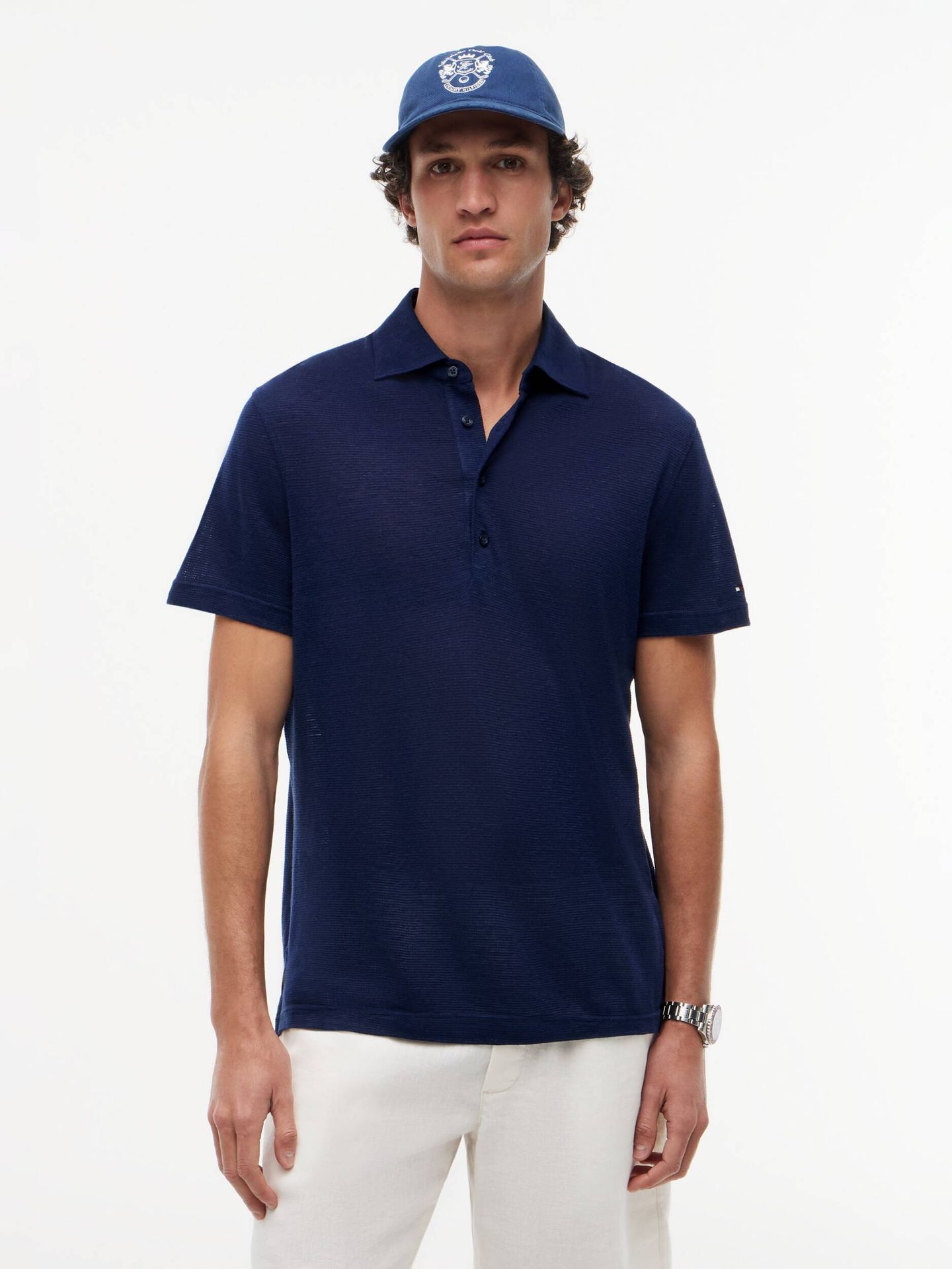 Tommy Hilfiger Lniane polo Regular Fit