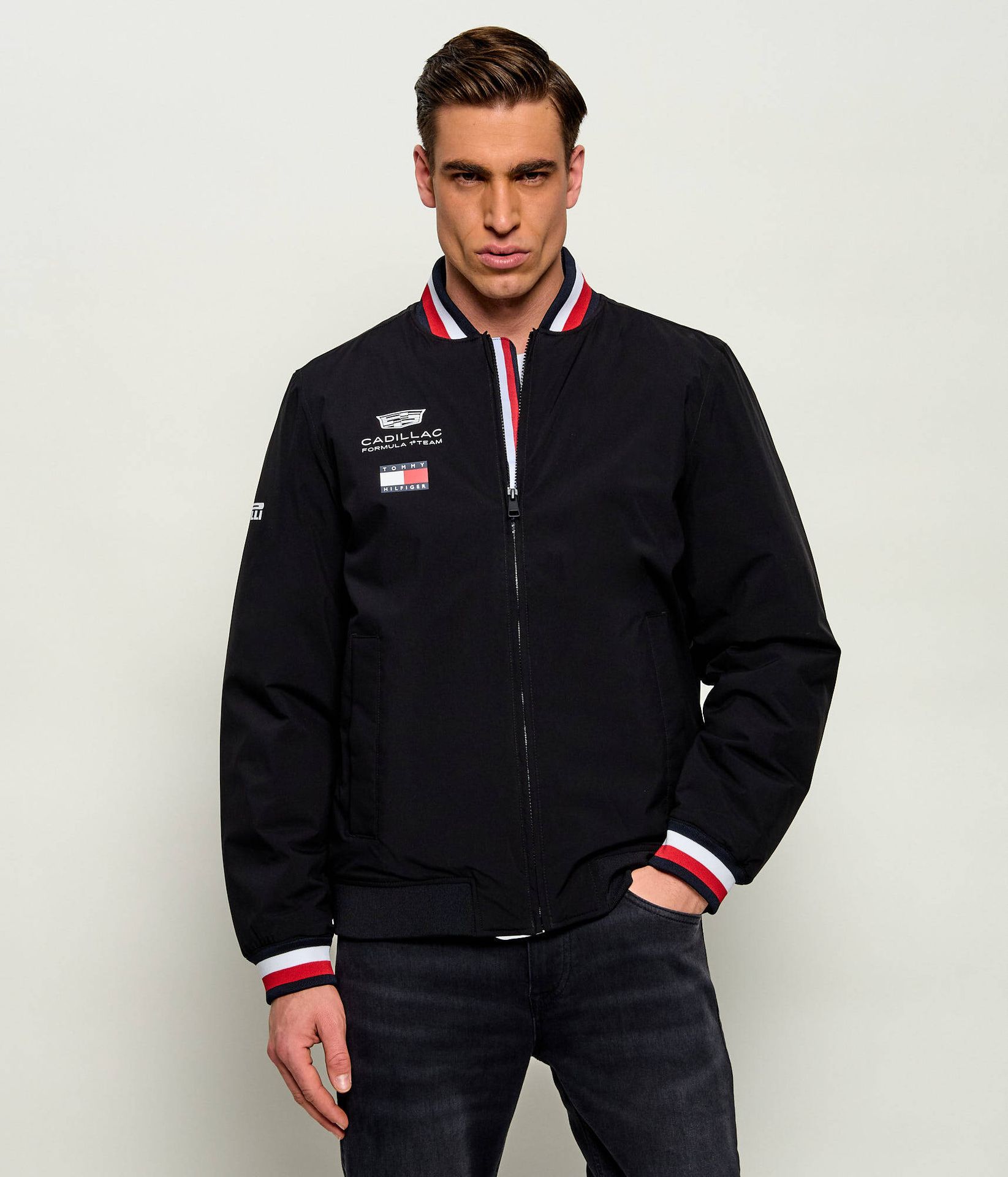Tommy Hilfiger Kurtka bomber REPLICA VARSITY Tommy Hilfiger x Cadillac Formula 1 Team Regular Fit
