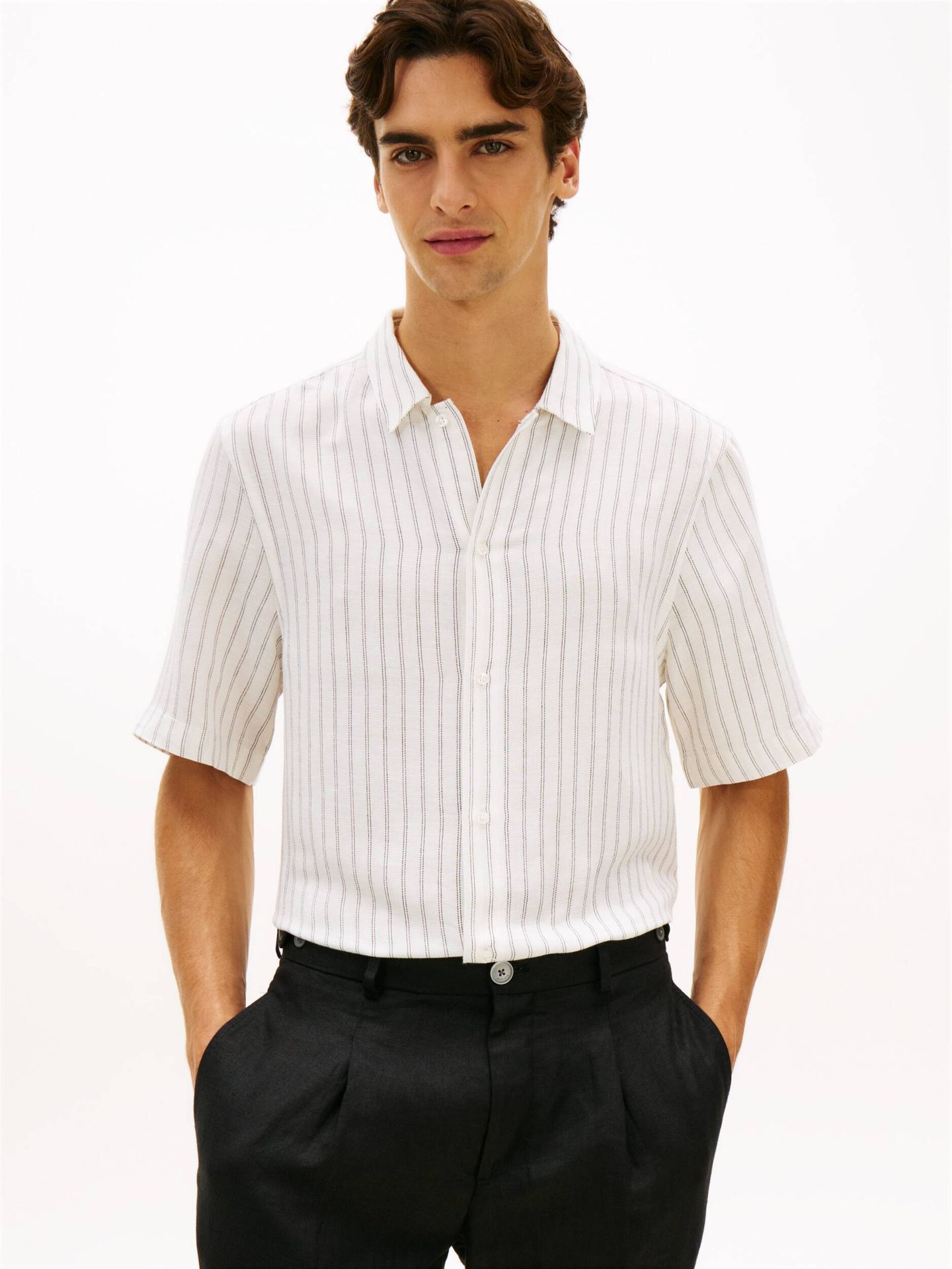 Tommy Hilfiger Lniana koszula Loose fit