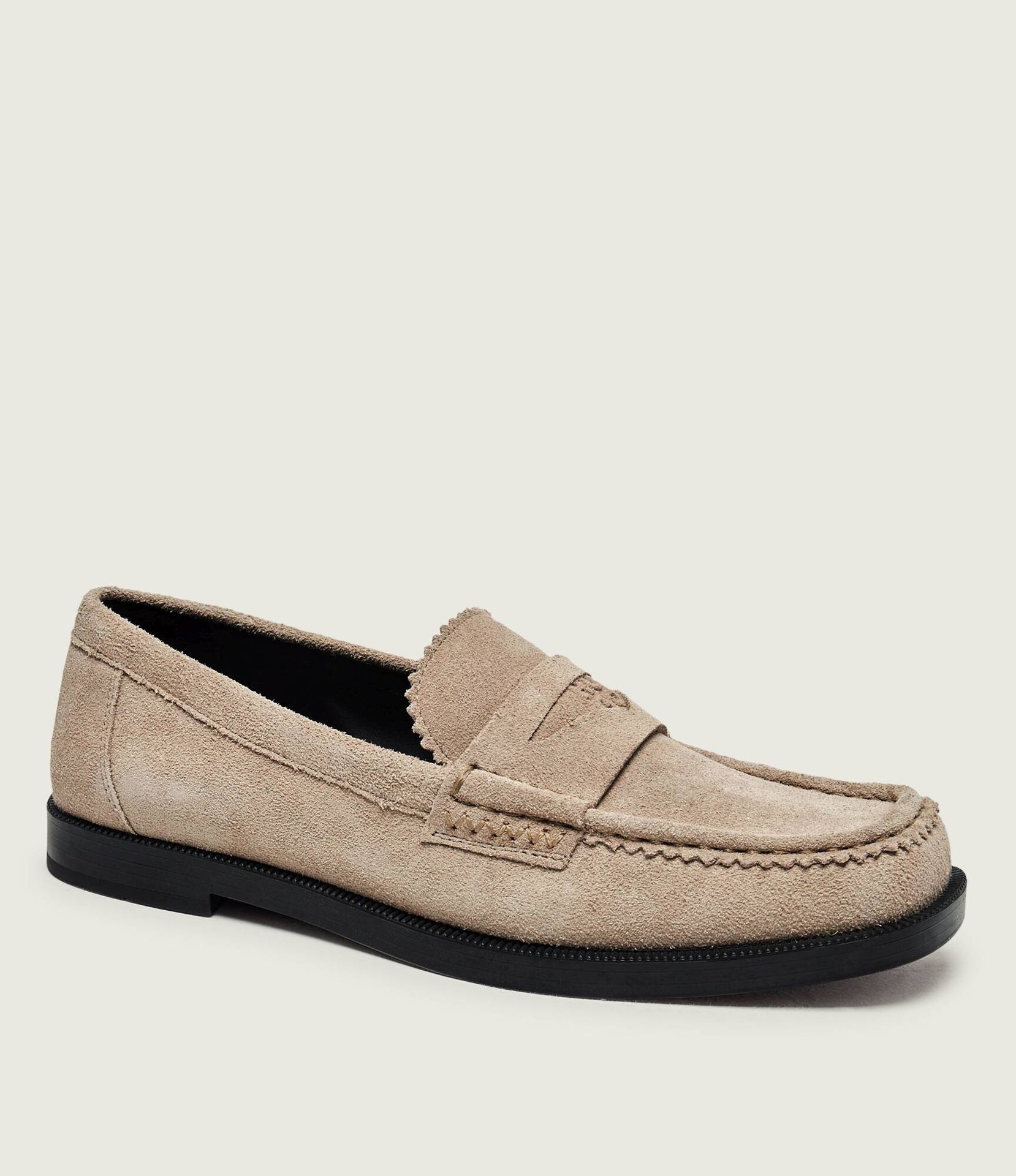 HUGO Loafersy Liora zamsz