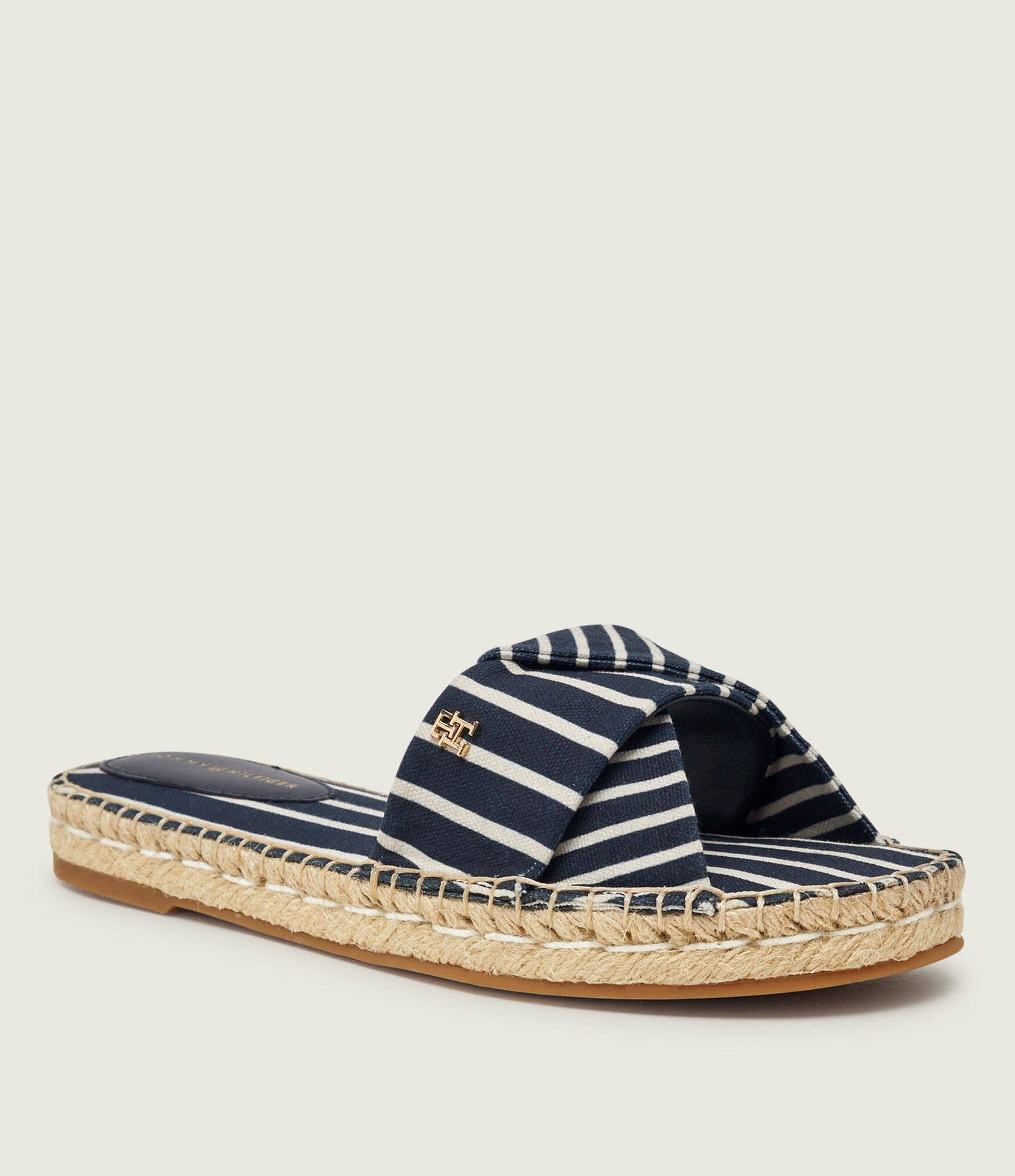Tommy Hilfiger Klapki z dodatkiem skóry
