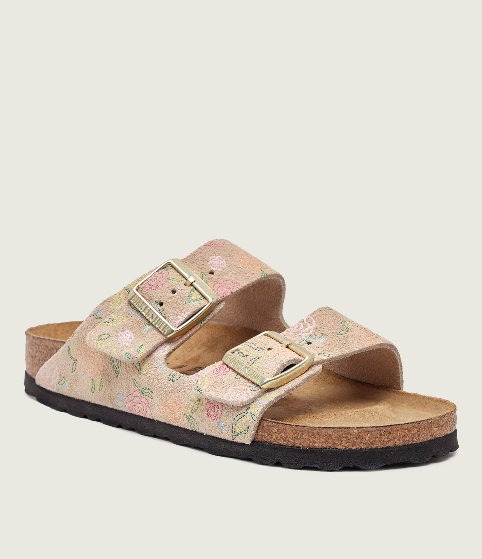 Birkenstock Klapki Arizona narrow fit zamsz