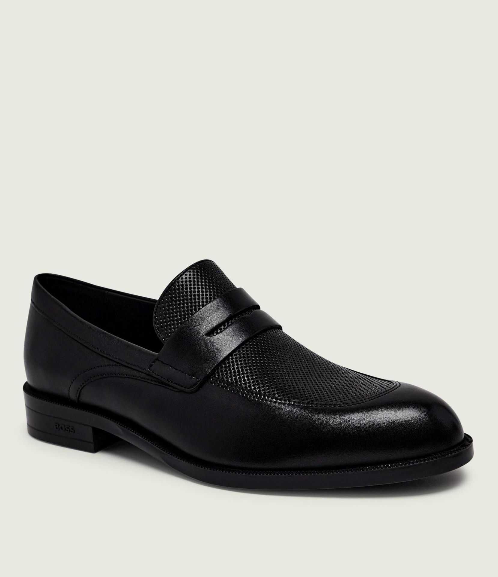 BOSS BLACK Skórzane loafersy Tayil_Loaf_bupf