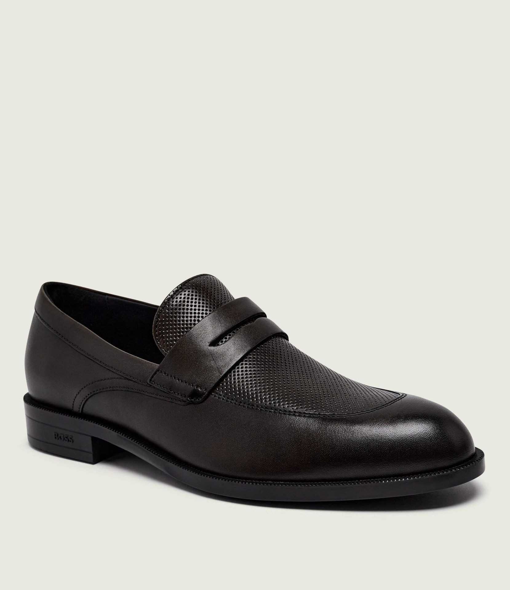 BOSS BLACK Skórzane loafersy Tayil_Loaf_bupf