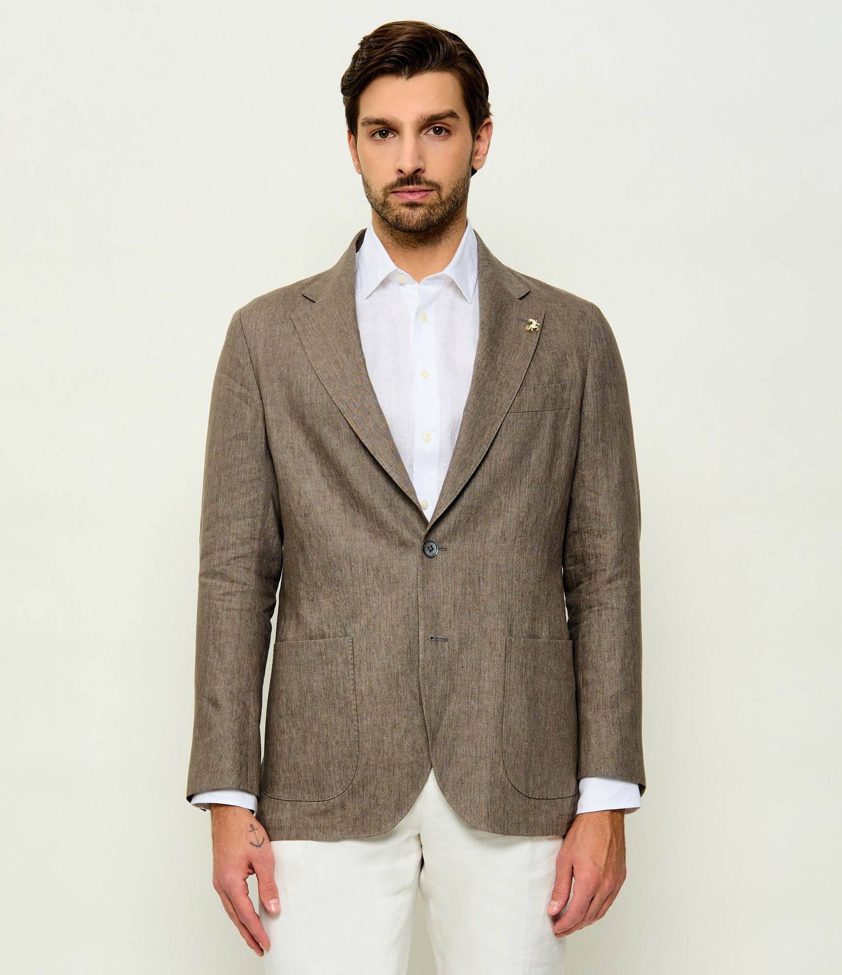 Tombolini Lniana marynarka Regular Fit