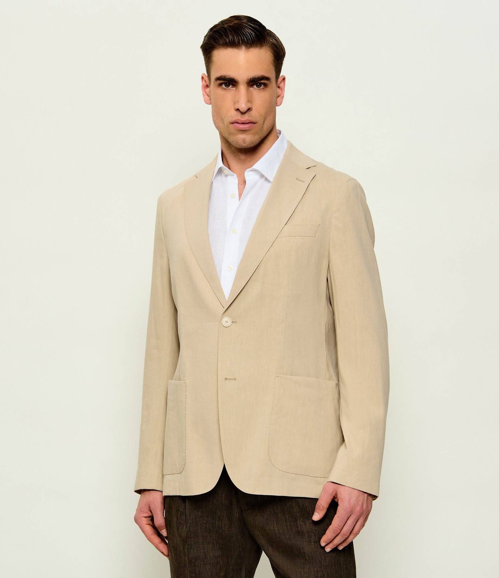 BOSS BLACK Lniana marynarka P-Hanry-WG-262 Slim Fit