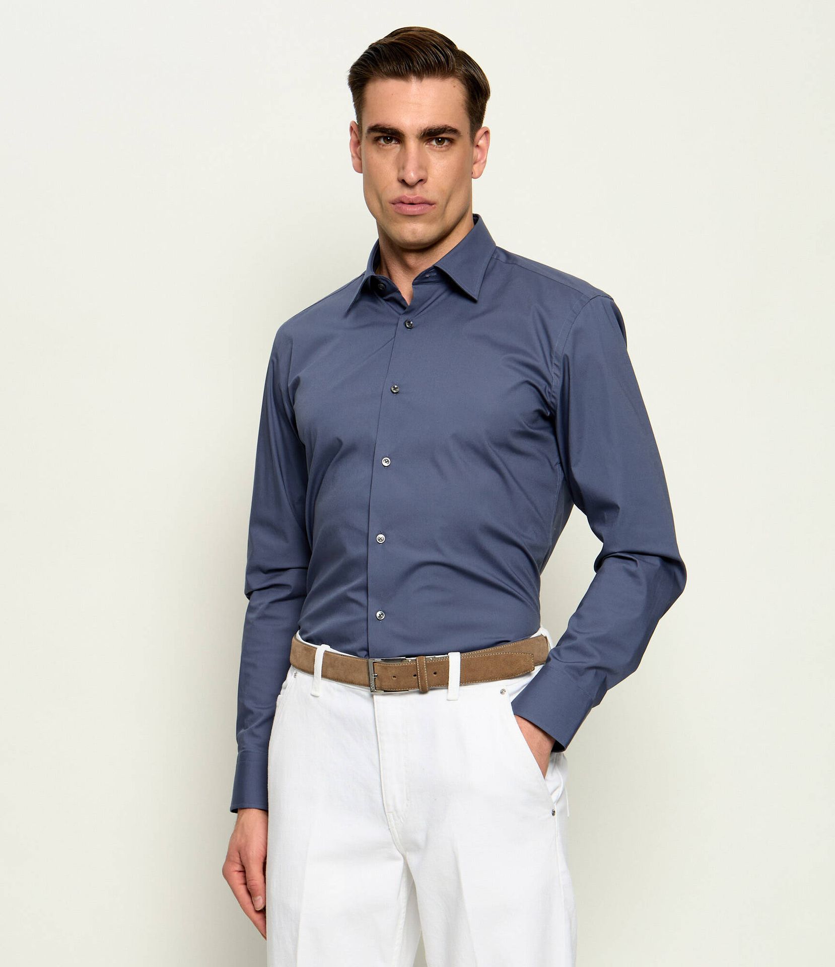 BOSS BLACK Koszula H-HANK-kent-C1-214 Slim Fit easy iron