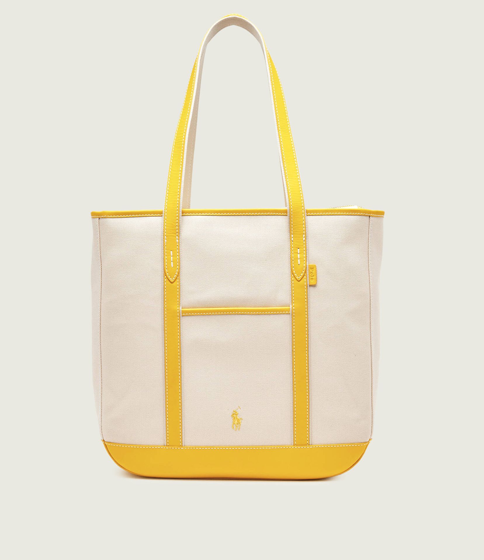 POLO RALPH LAUREN Shopperka z dodatkiem skóry