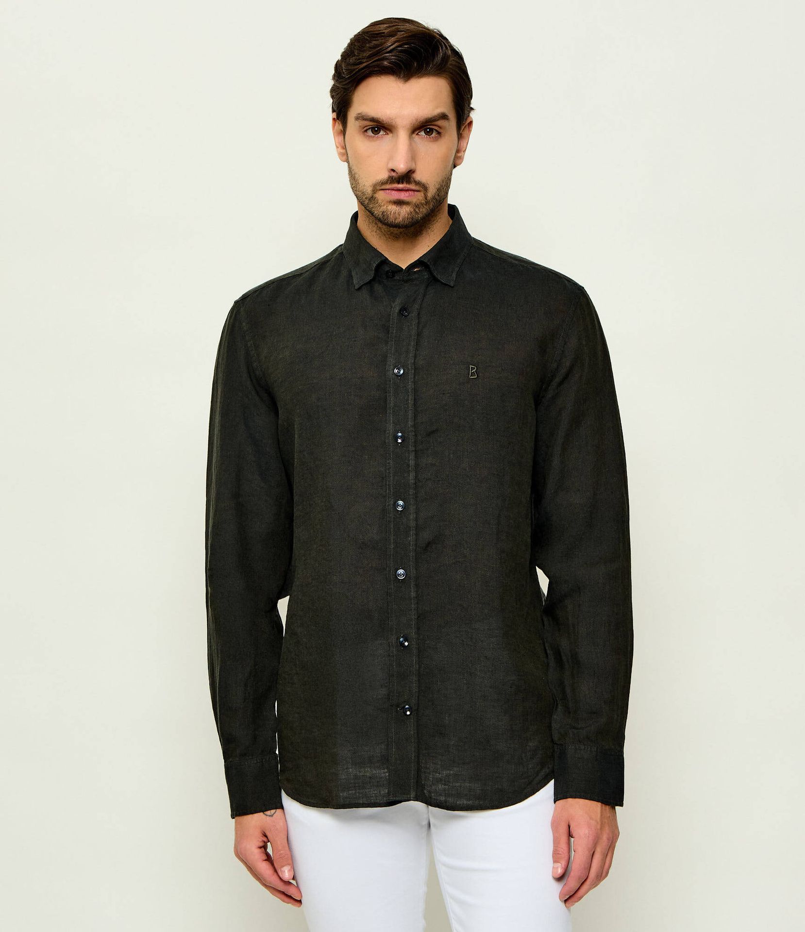 Bogner Lniana koszula TIMI Regular Fit