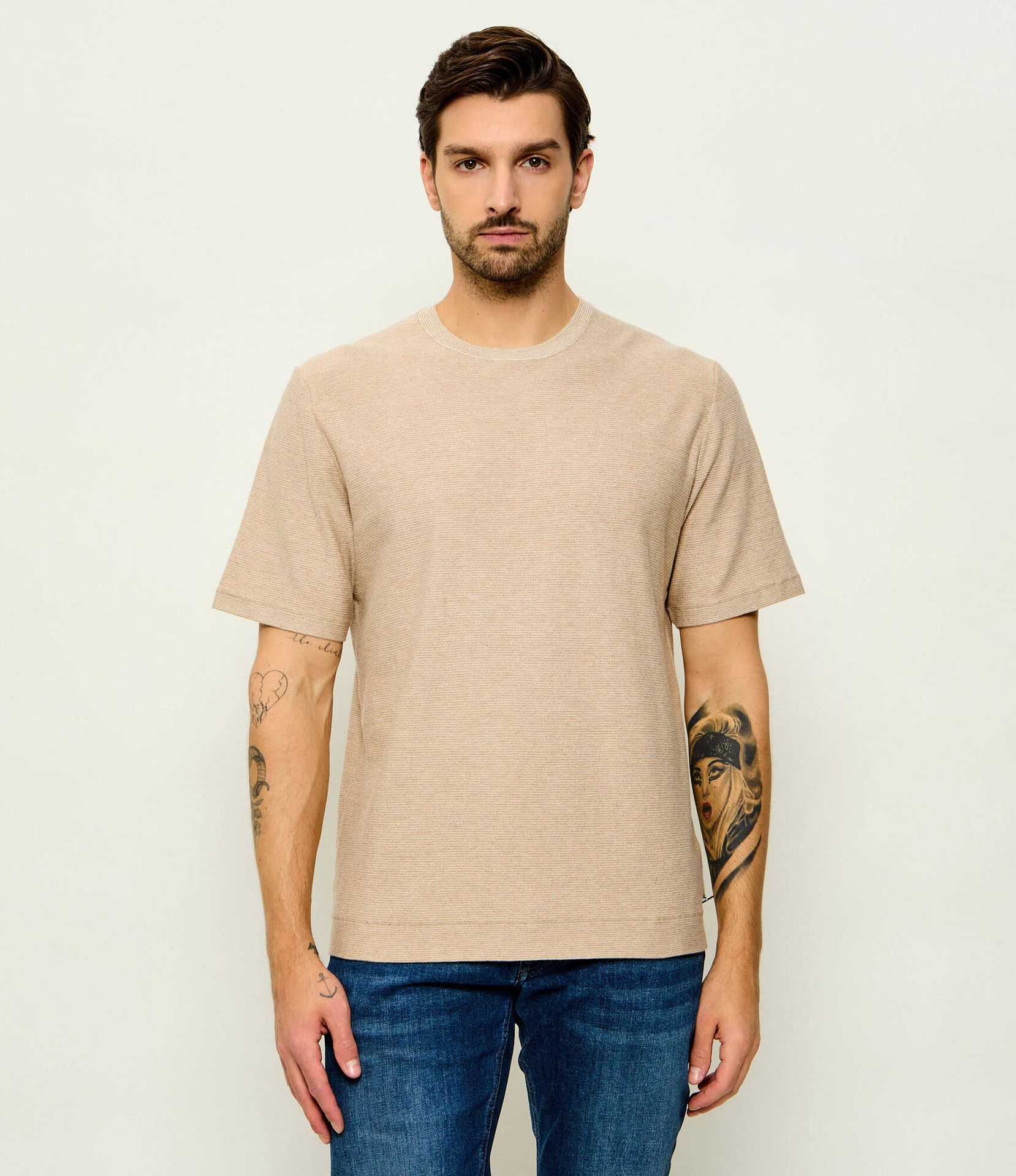 Bogner T-shirt HORTON Regular Fit z dodatkiem jedwabiu i kaszmiru