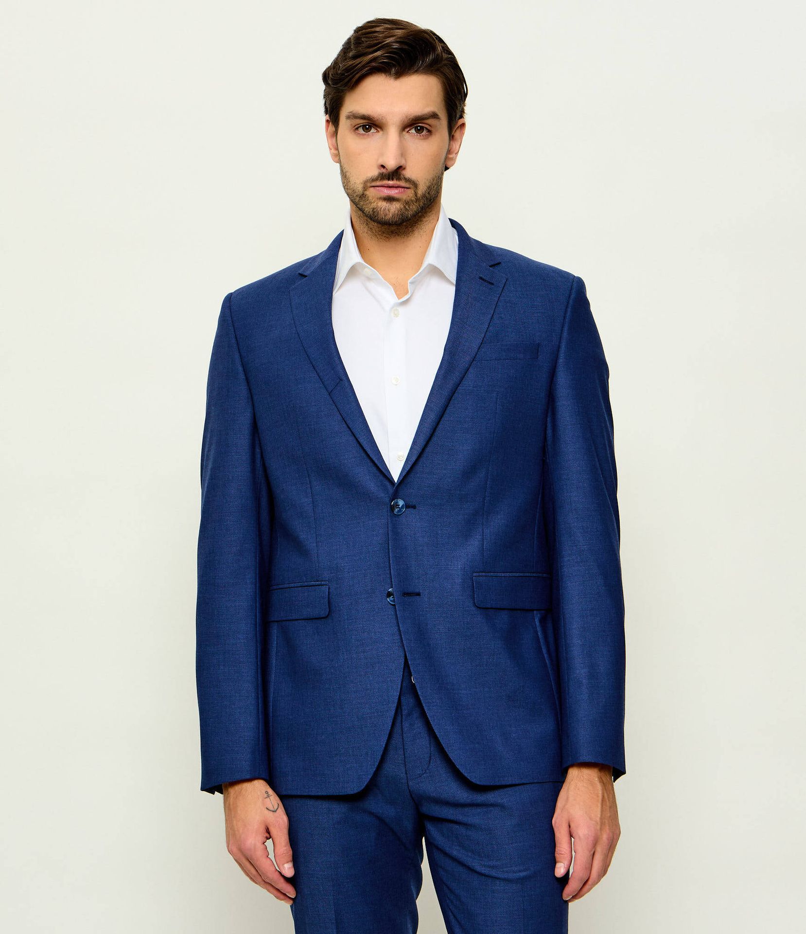 Hechter Paris Marynarka Slim Fit z dodatkiem wełny