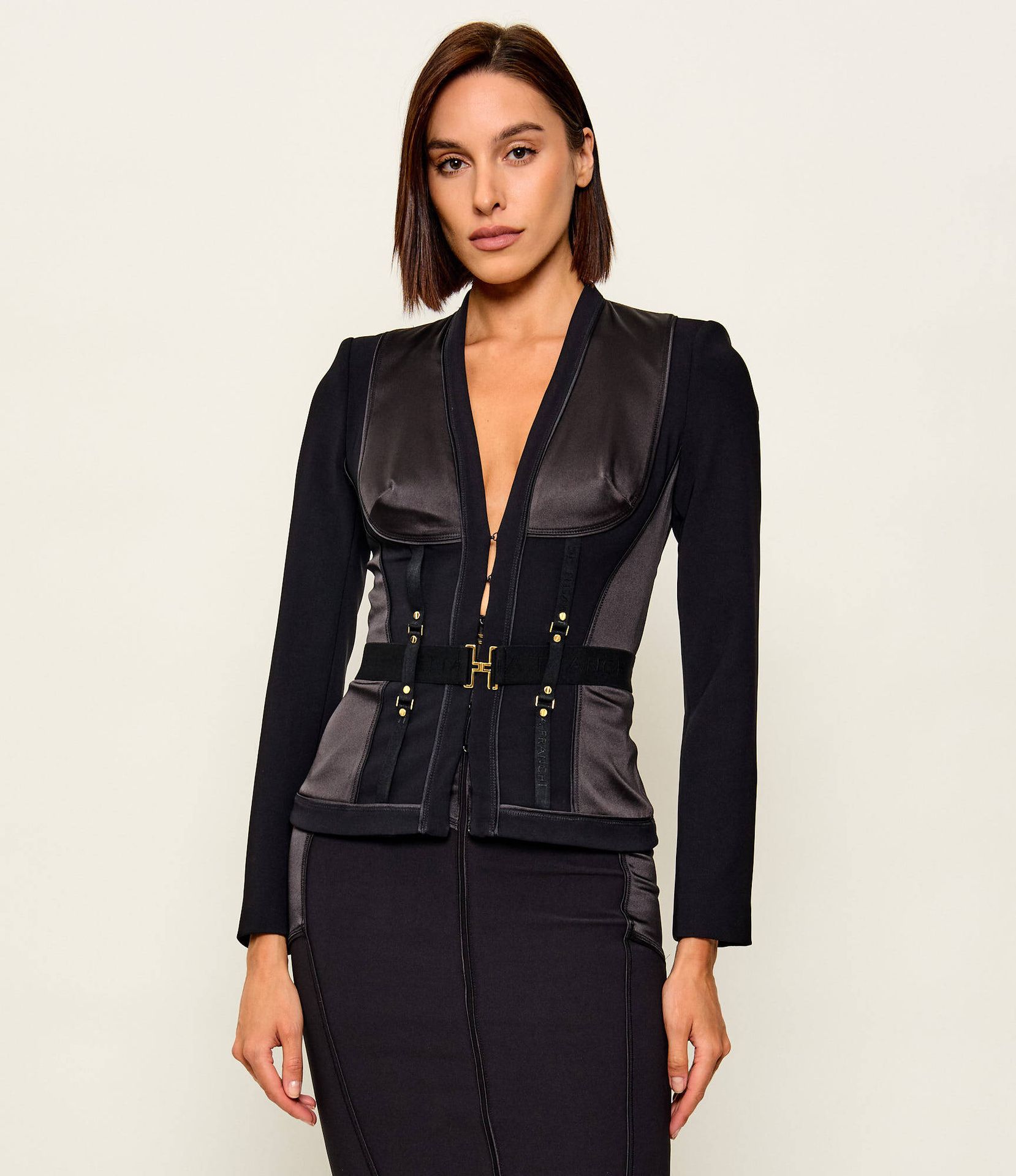 Elisabetta Franchi Żakiet Slim Fit