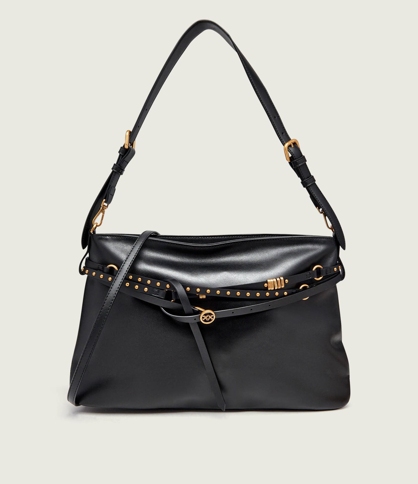 Pinko Skórzana torebka na ramię BELT BAG BIG