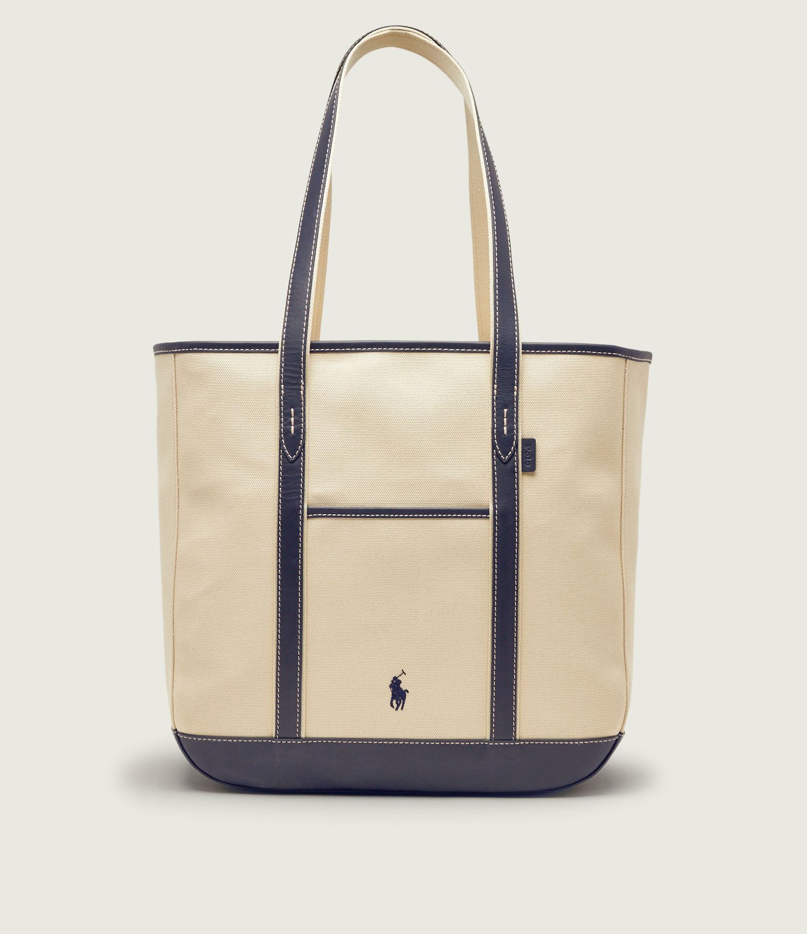 POLO RALPH LAUREN Shopperka z dodatkiem skóry