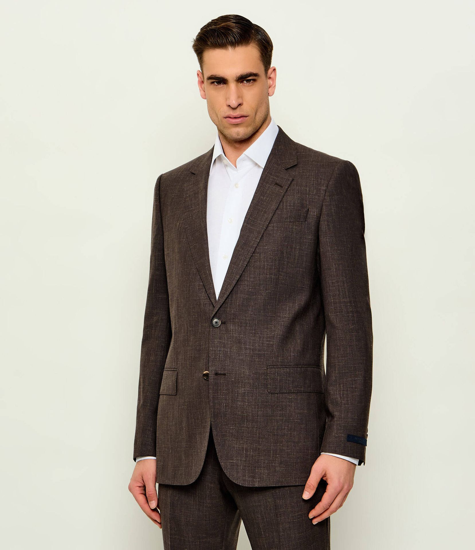 BOSS BLACK Wełniana marynarka SB-SuitJacket-262_DB| BOSS X BECKHAM Slim Fit z dodatkiem jedwabiu