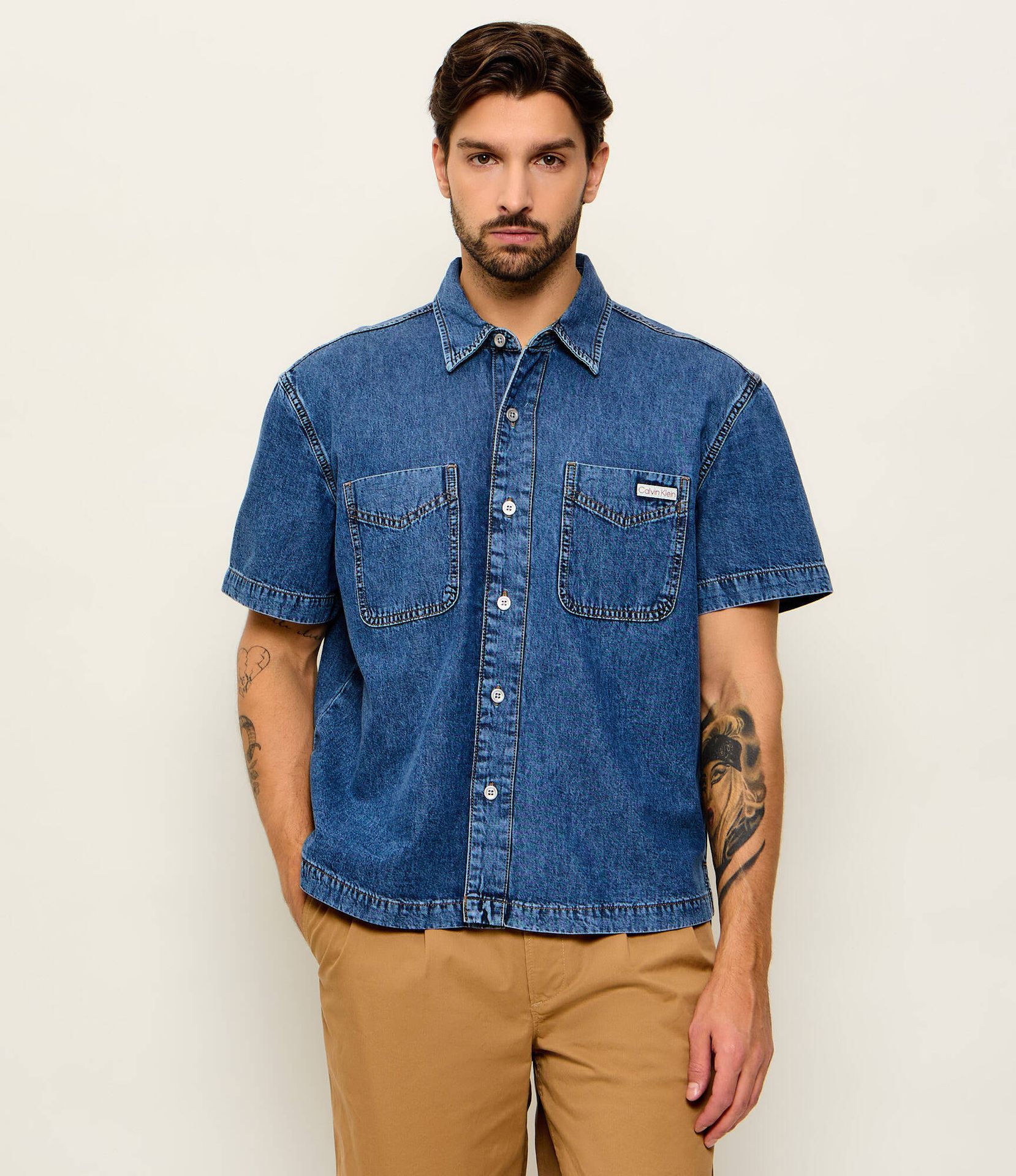 Calvin Klein Jeans Jeansowa koszula Relaxed fit