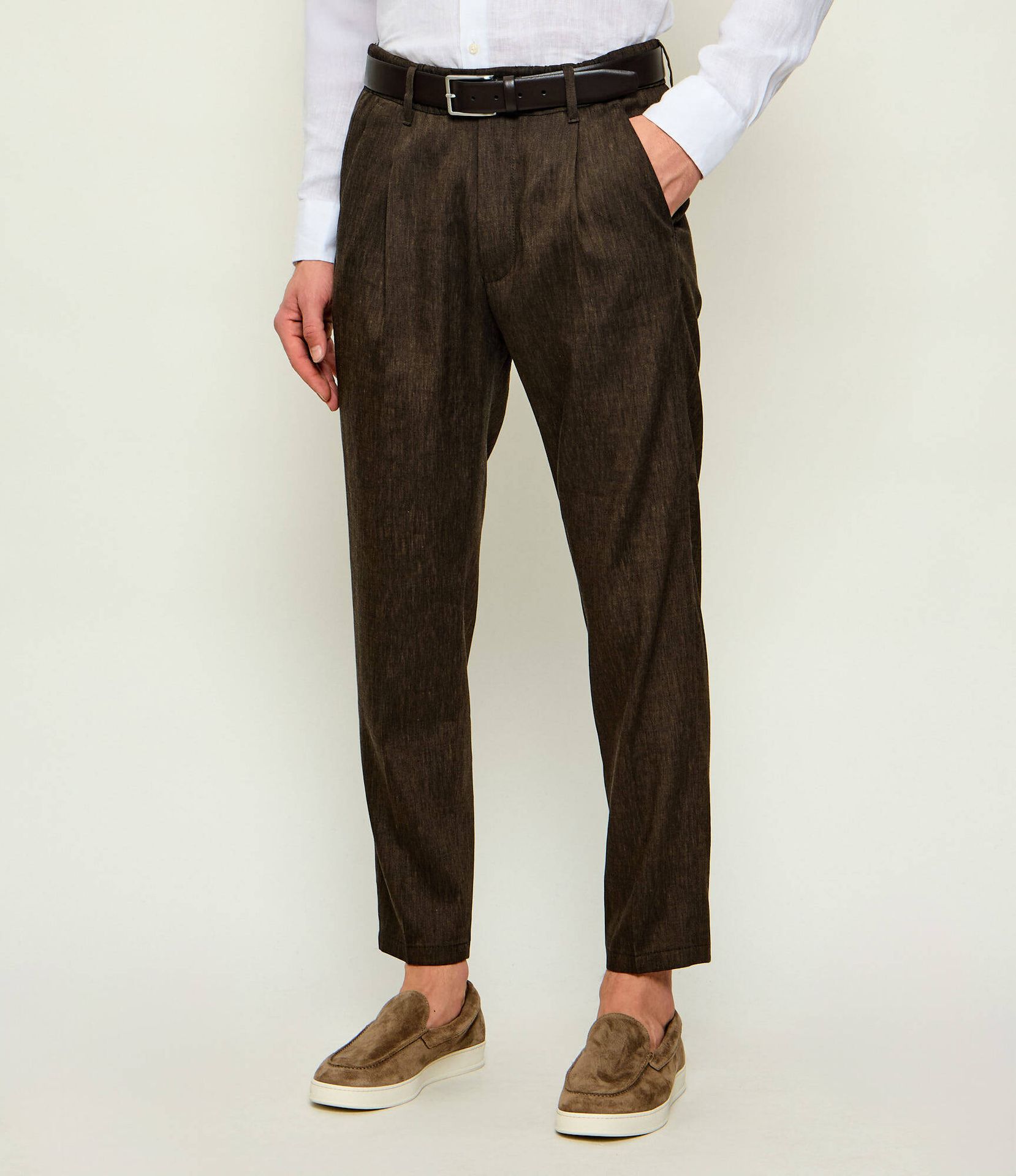 Drykorn Lniane spodnie CHASY Regular Fit