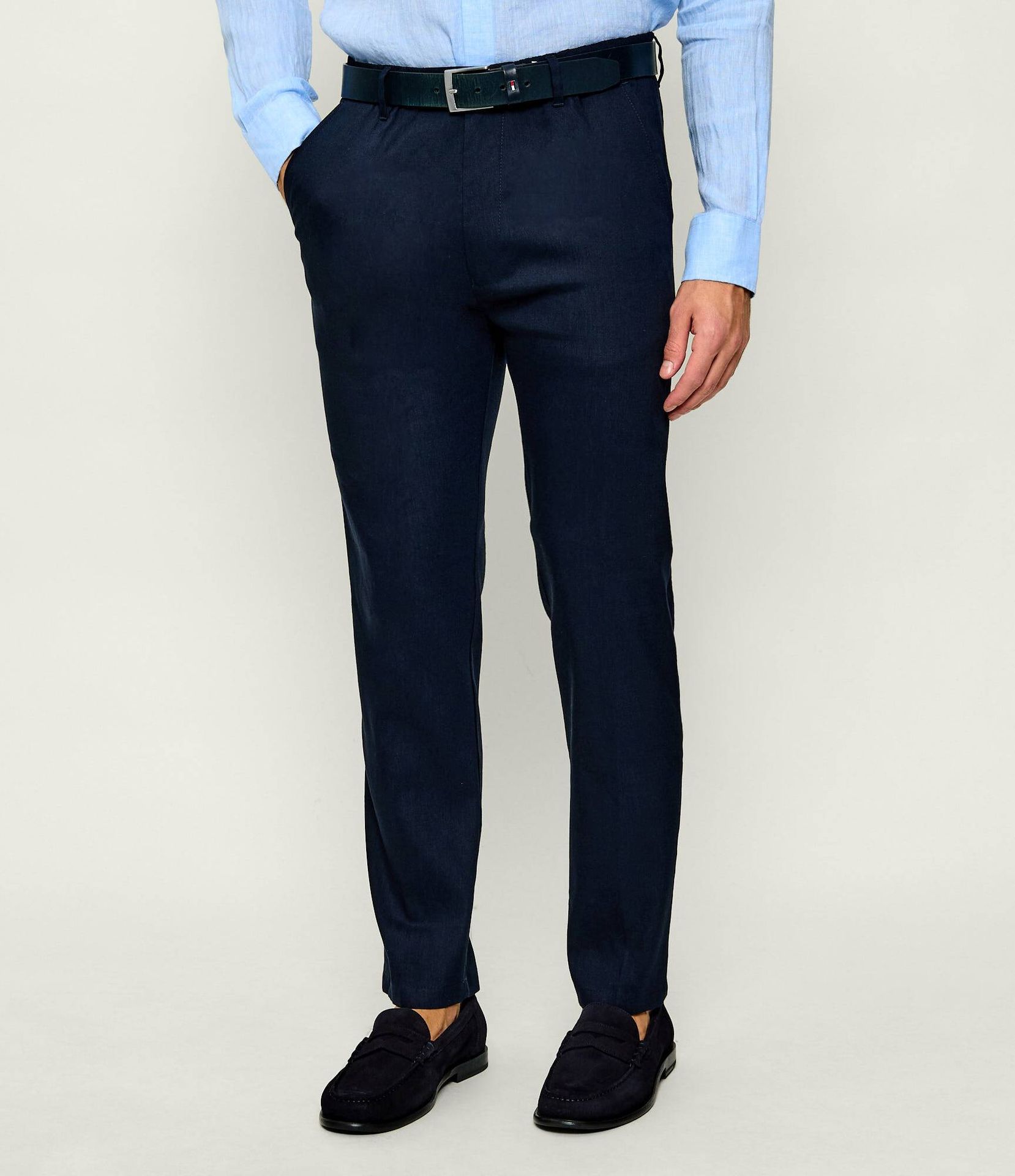 Drykorn Lniane spodnie DEGER Regular Fit