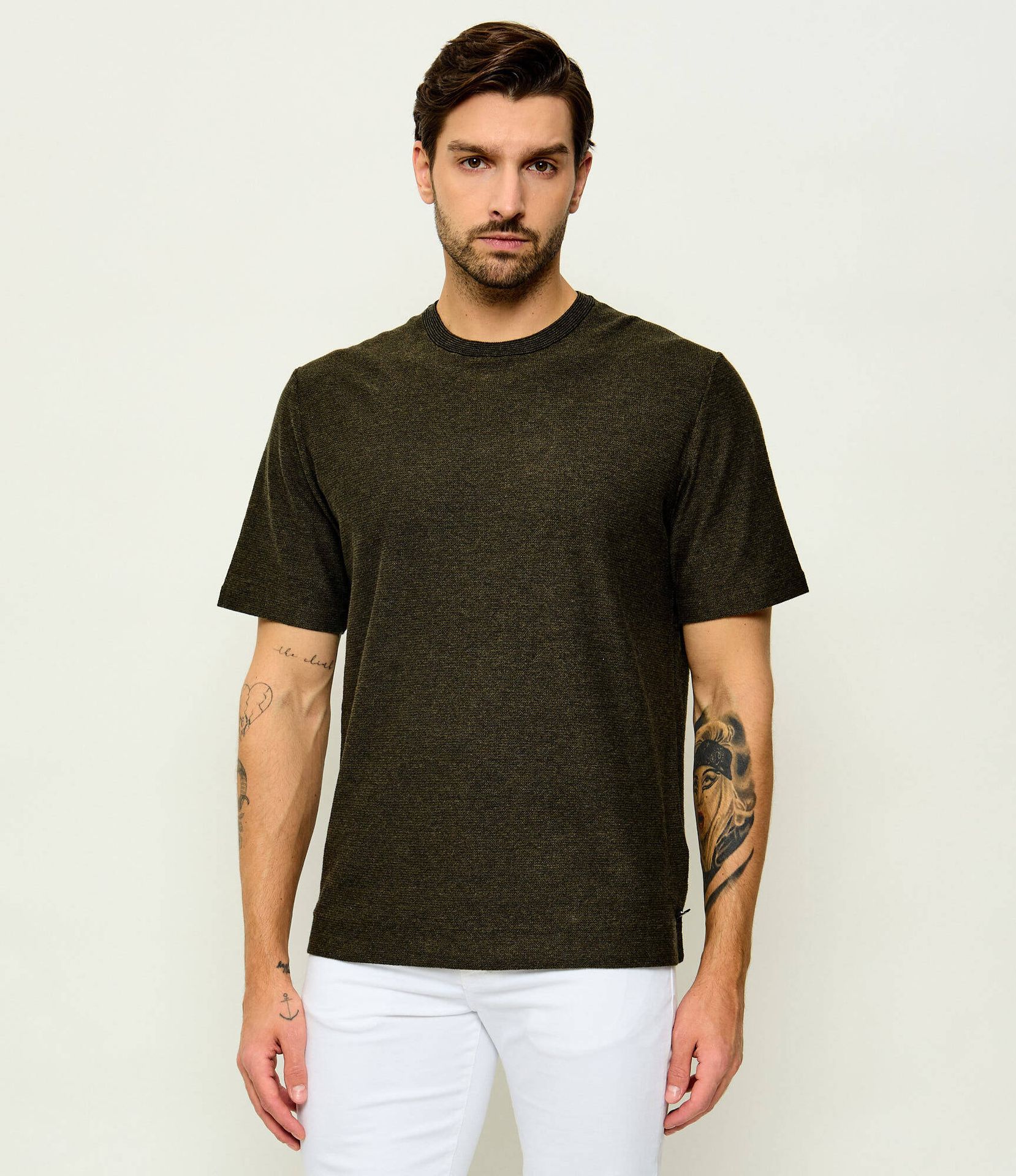 Bogner T-shirt HORTON Regular Fit z dodatkiem jedwabiu i kaszmiru