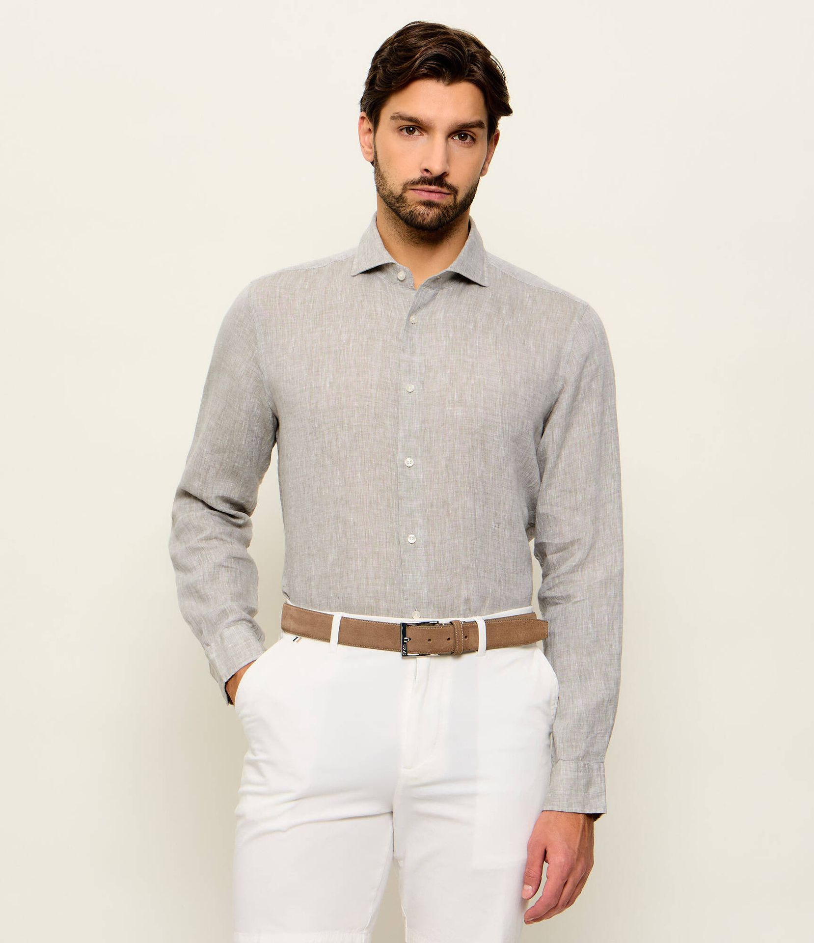 Joop! Lniana koszula Pai Slim Fit