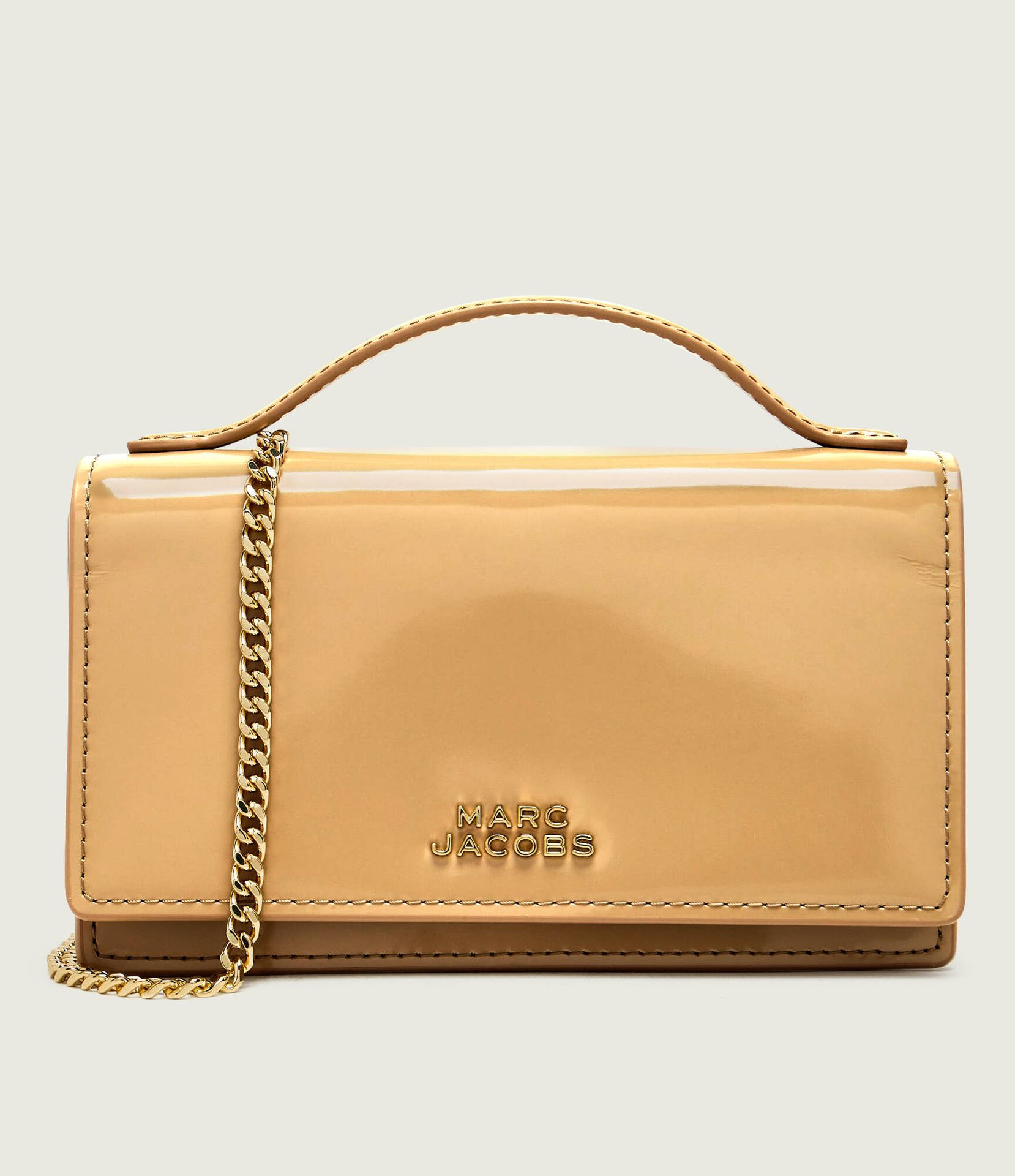 Marc Jacobs Skórzana torebka na ramię The Glam Mirror Mini Bag