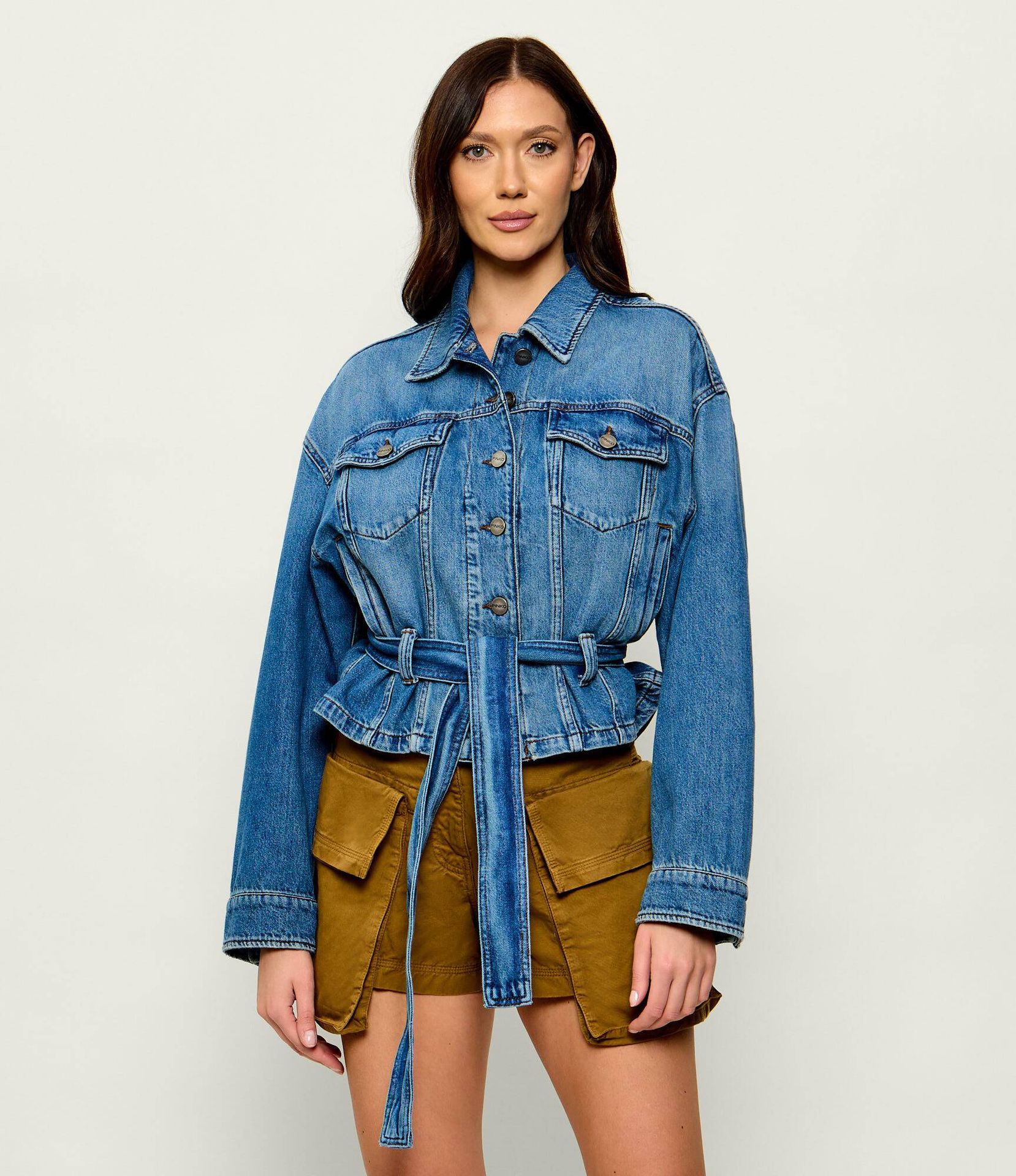 Pinko Jeansowa kurtka GIUNGLA Regular Fit