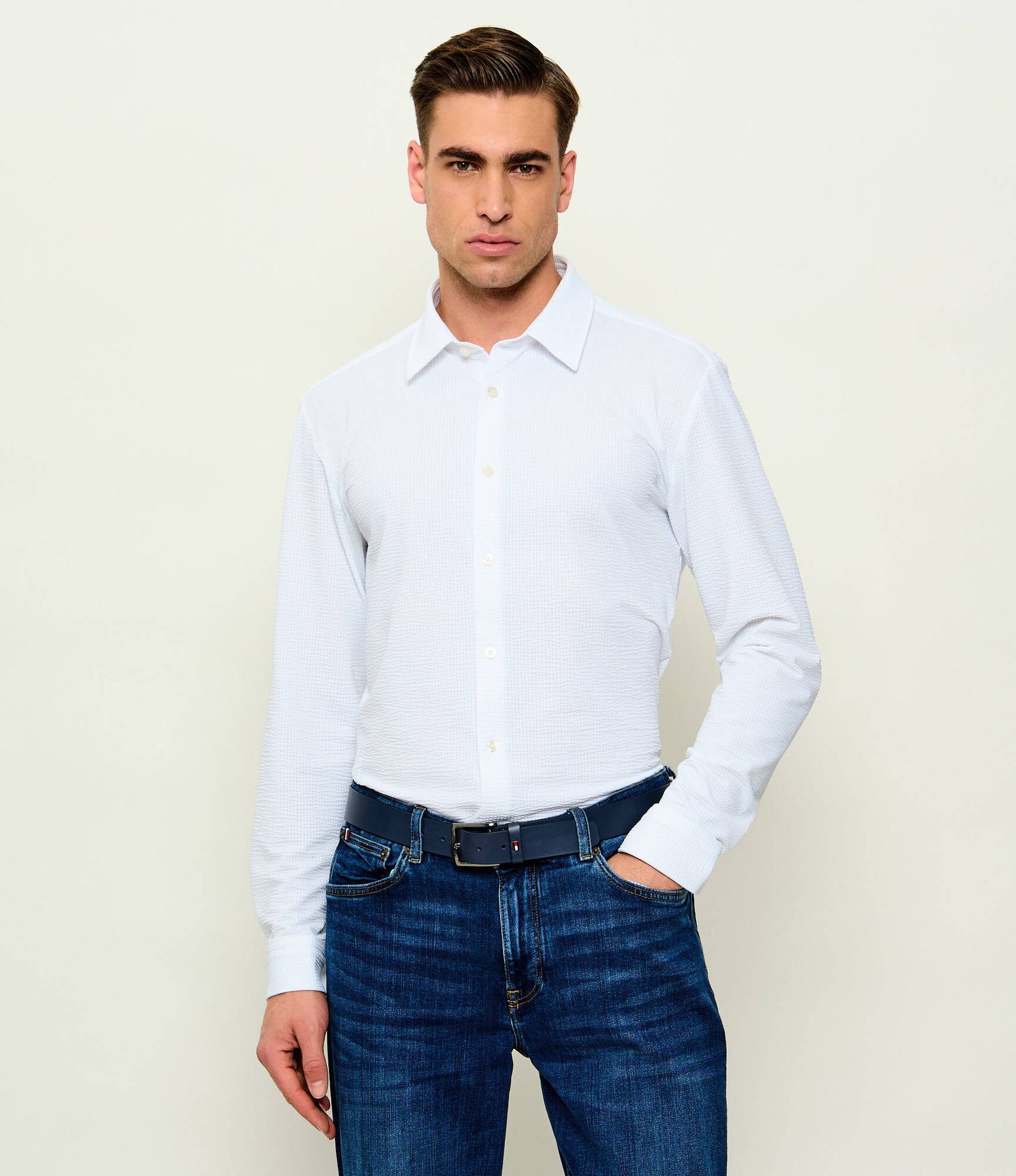 BOSS BLACK Koszula P-ROAN-K-F-261 Slim Fit stretch