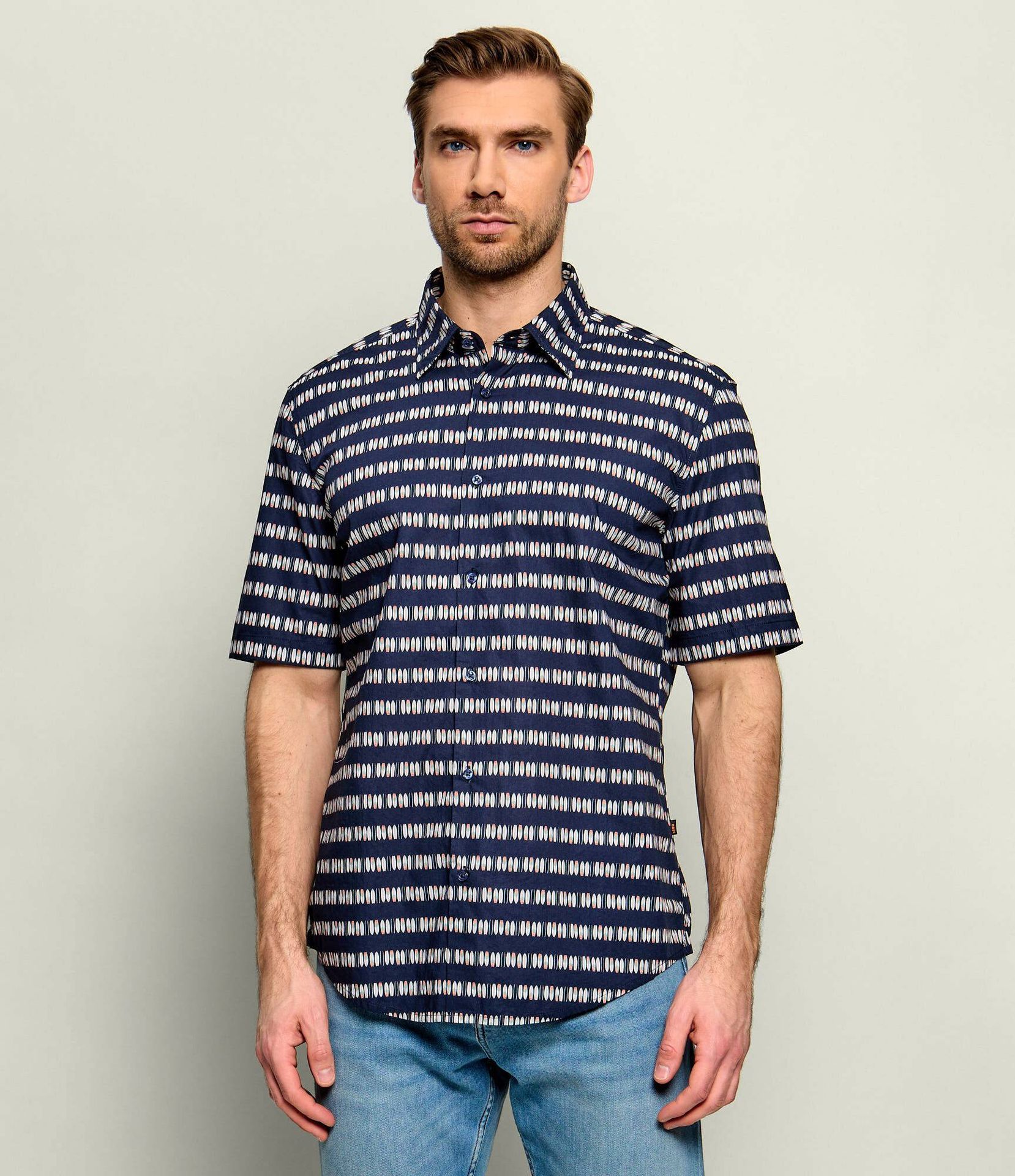 BOSS ORANGE Koszula Rash_2_M Regular Fit