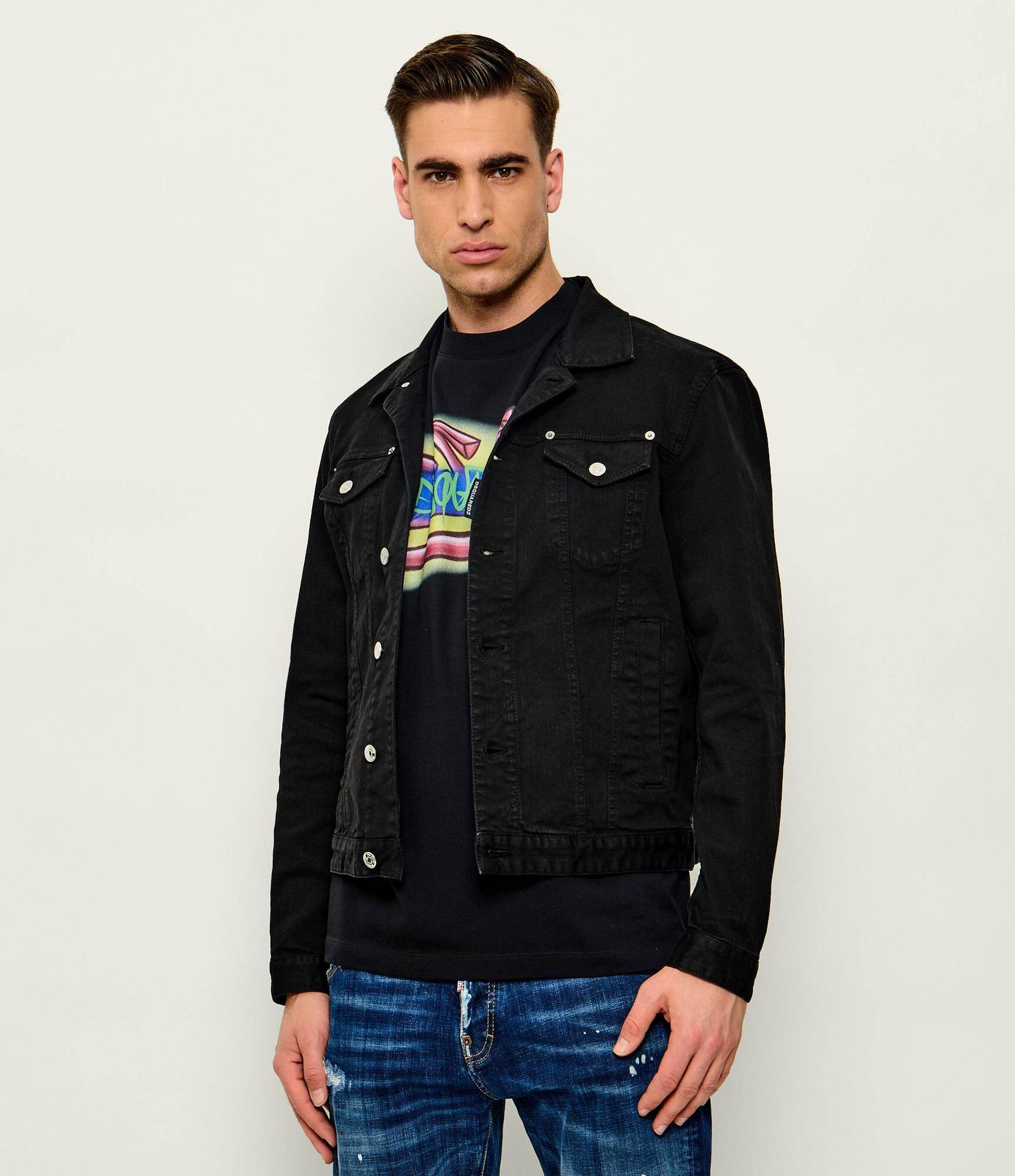 Dsquared2 Kurtka jeansowa Dan Regular Fit
