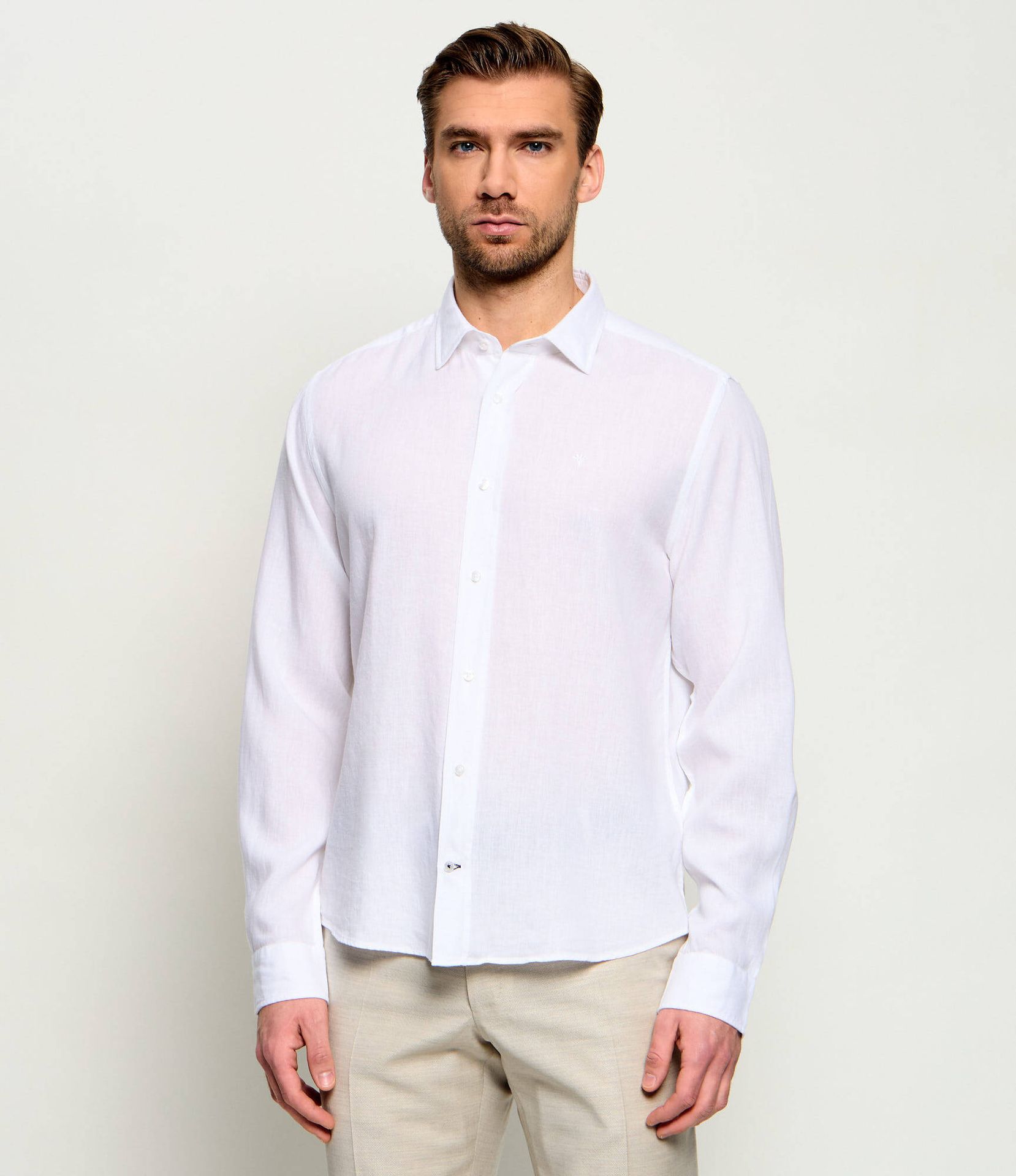 Joop! Koszula Mike Casual fit z dodatkiem lnu