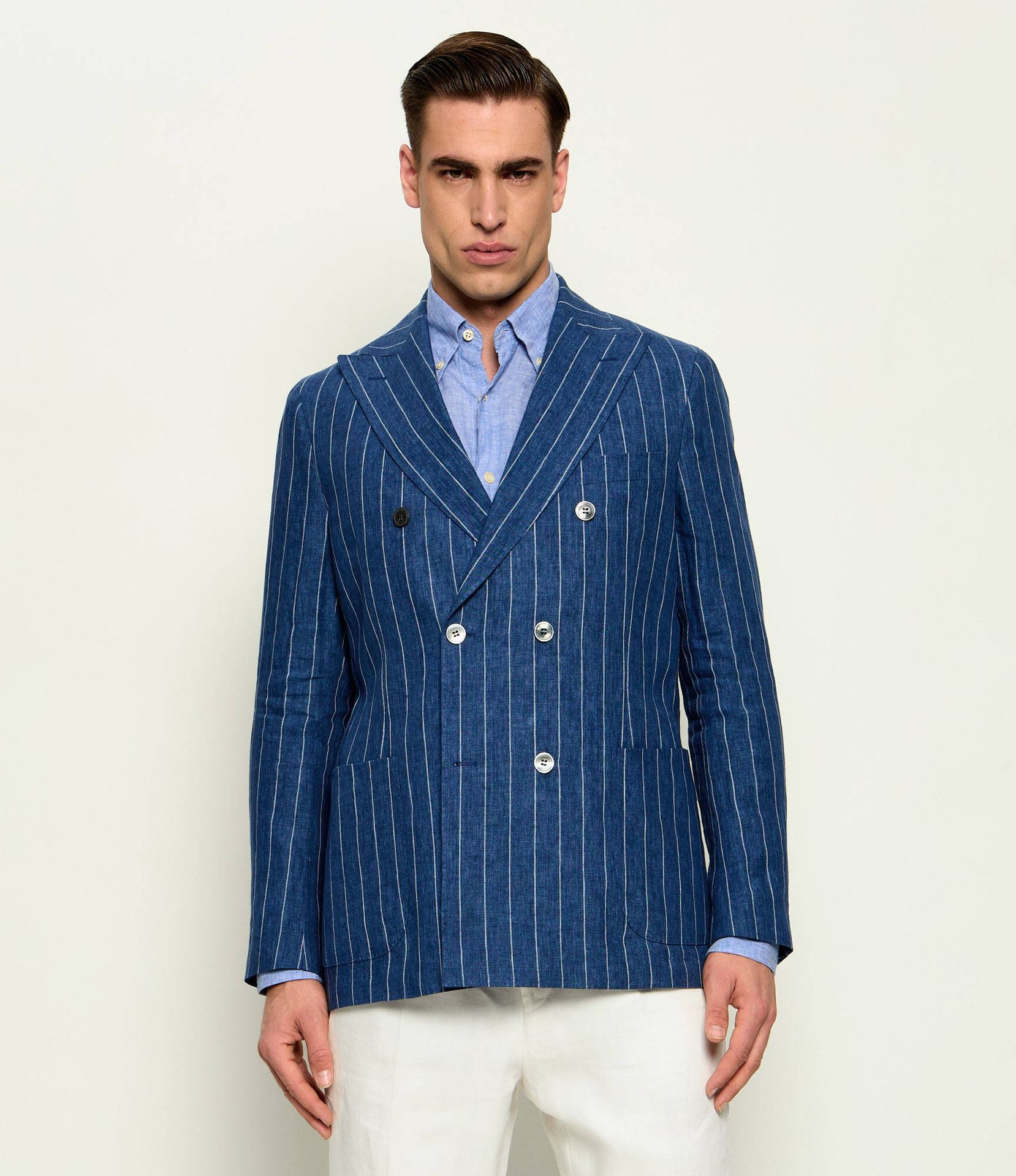 Oscar Jacobson Lniana marynarka Farris Regular Fit