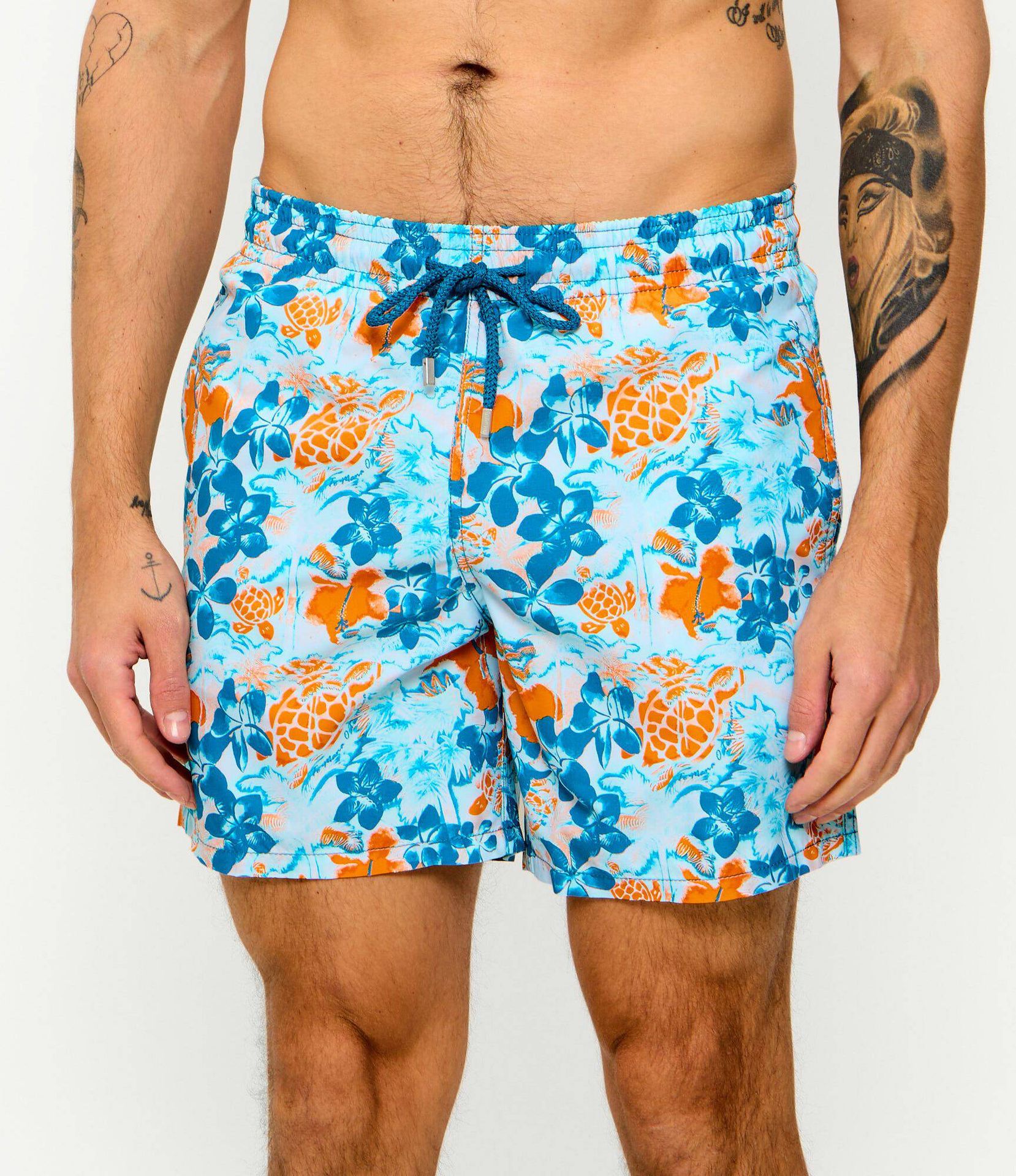 Vilebrequin Szorty kąpielowe JUNGLE TURTLES Regular Fit
