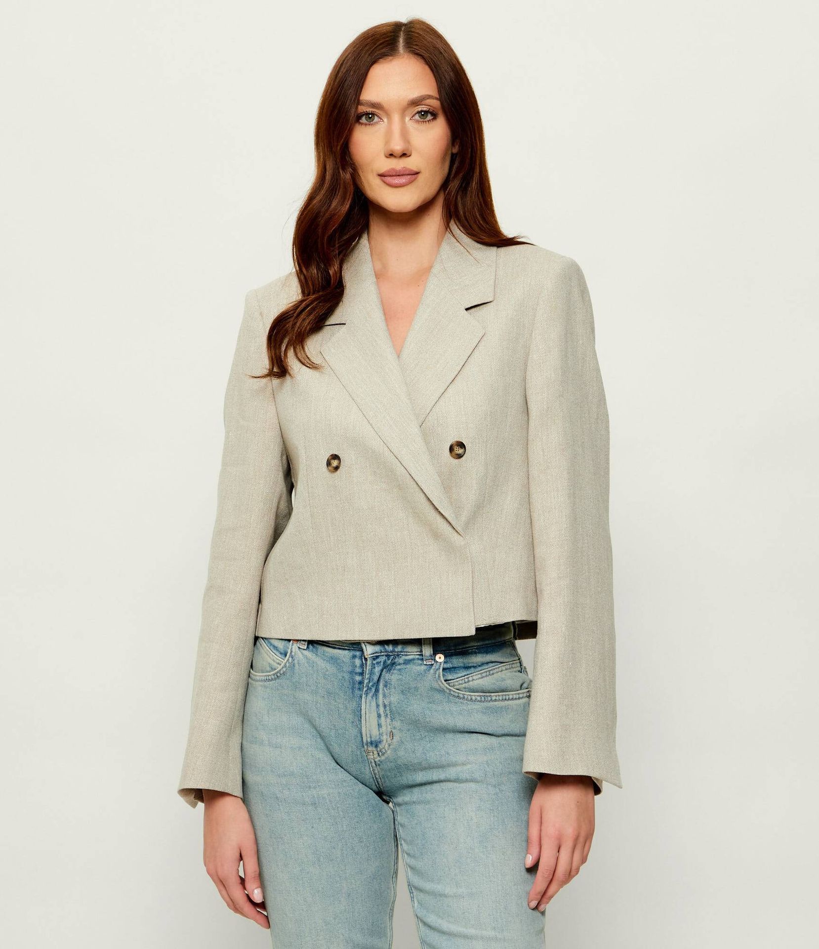 BOSS BLACK Lniana marynarka Jojeka1 Relaxed fit