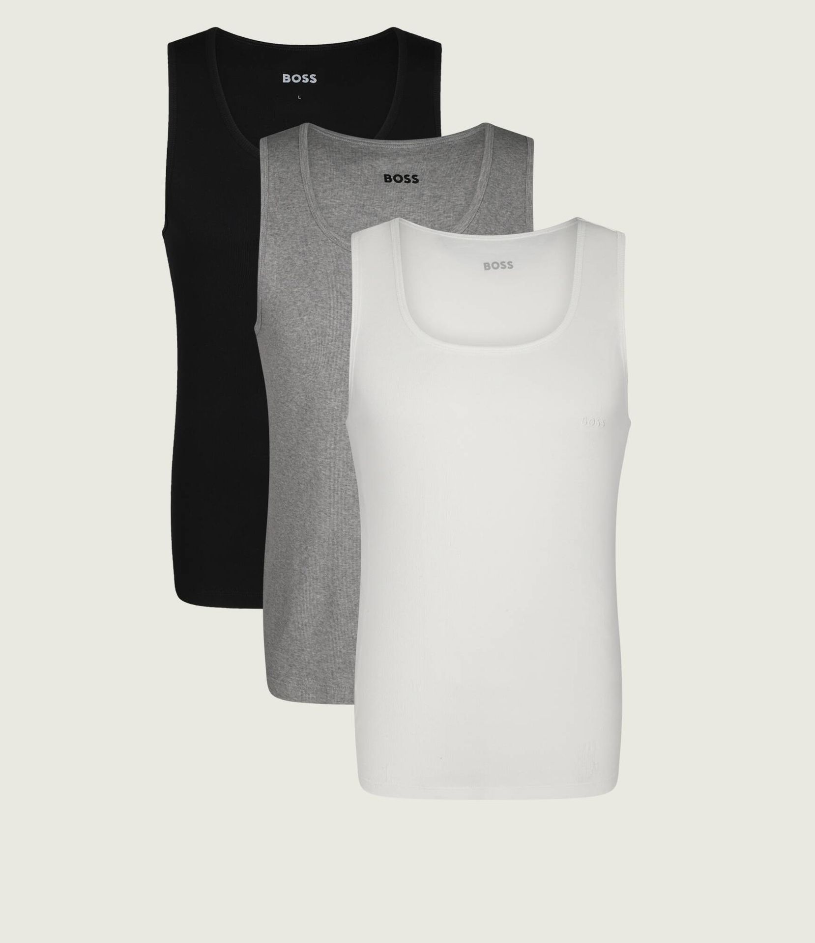 BOSS BLACK Tank top 3-pack RibClassic Regular Fit
