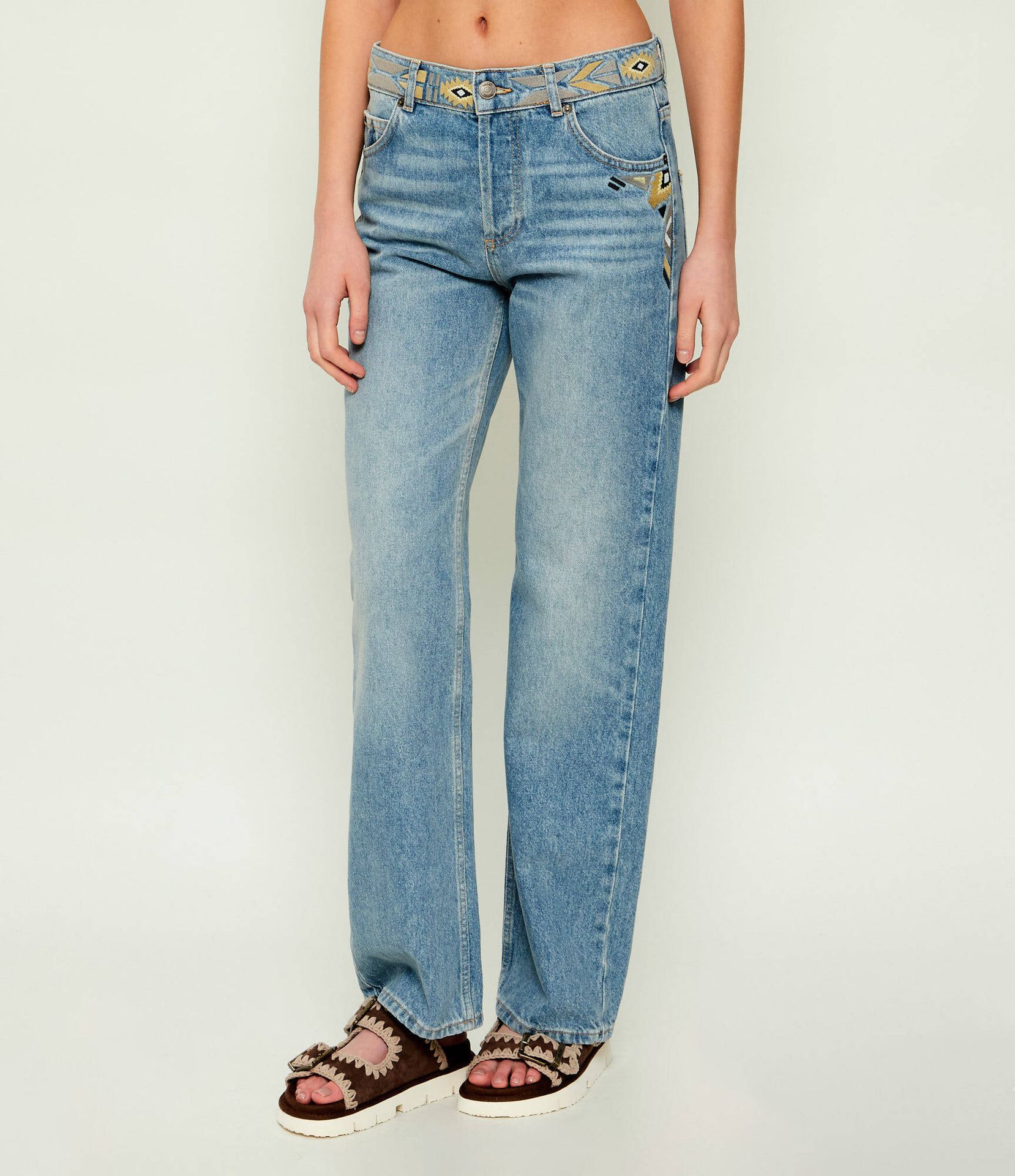 Ba&sh Jeansy RIZIE Relaxed fit low rise